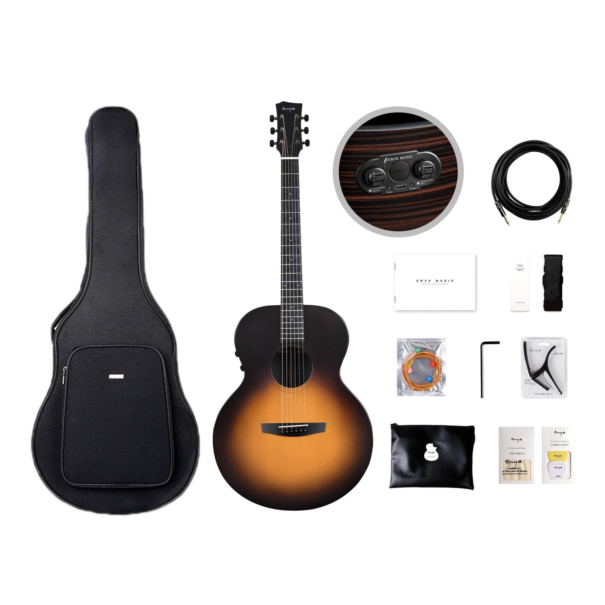 Đàn Guitar Acoustic Enya EM-X1 Pro - Việt Music