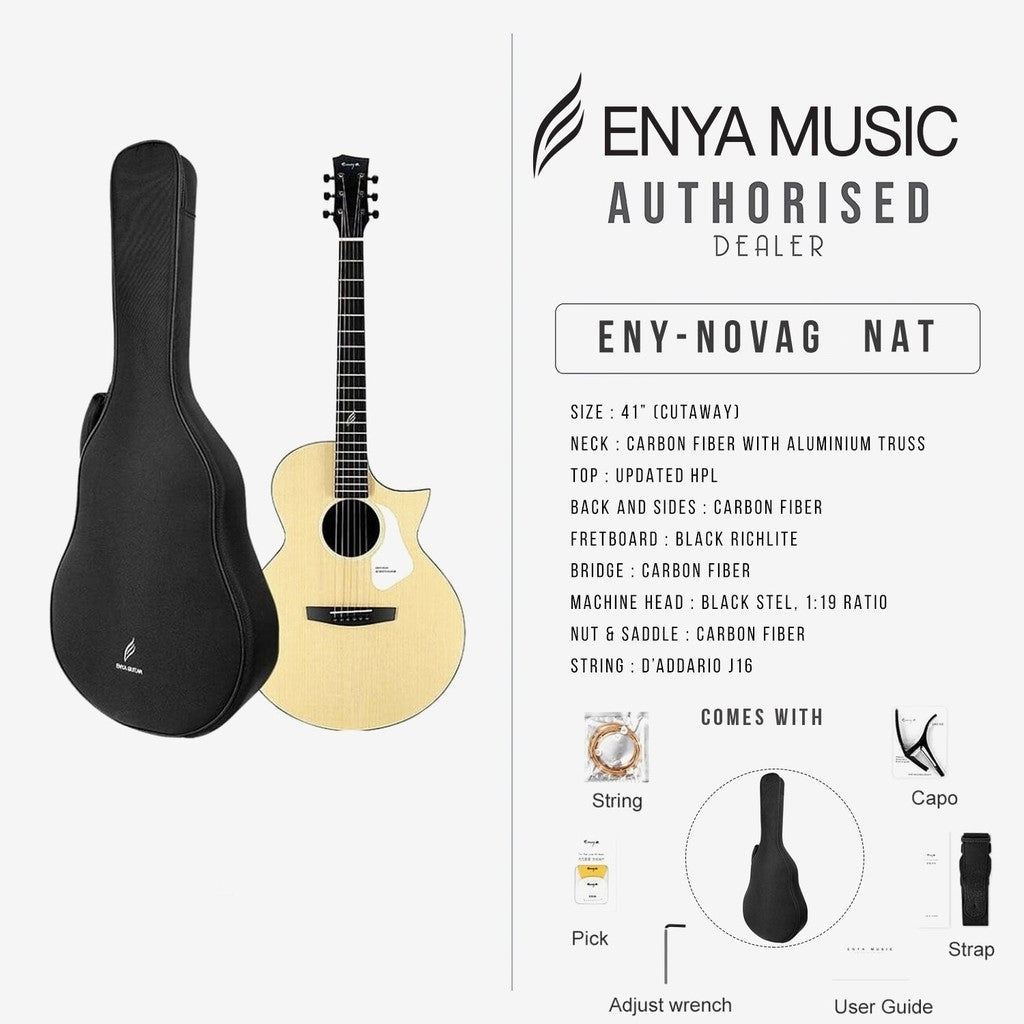 Đàn Guitar Acoustic Enya Nova G - Việt Music