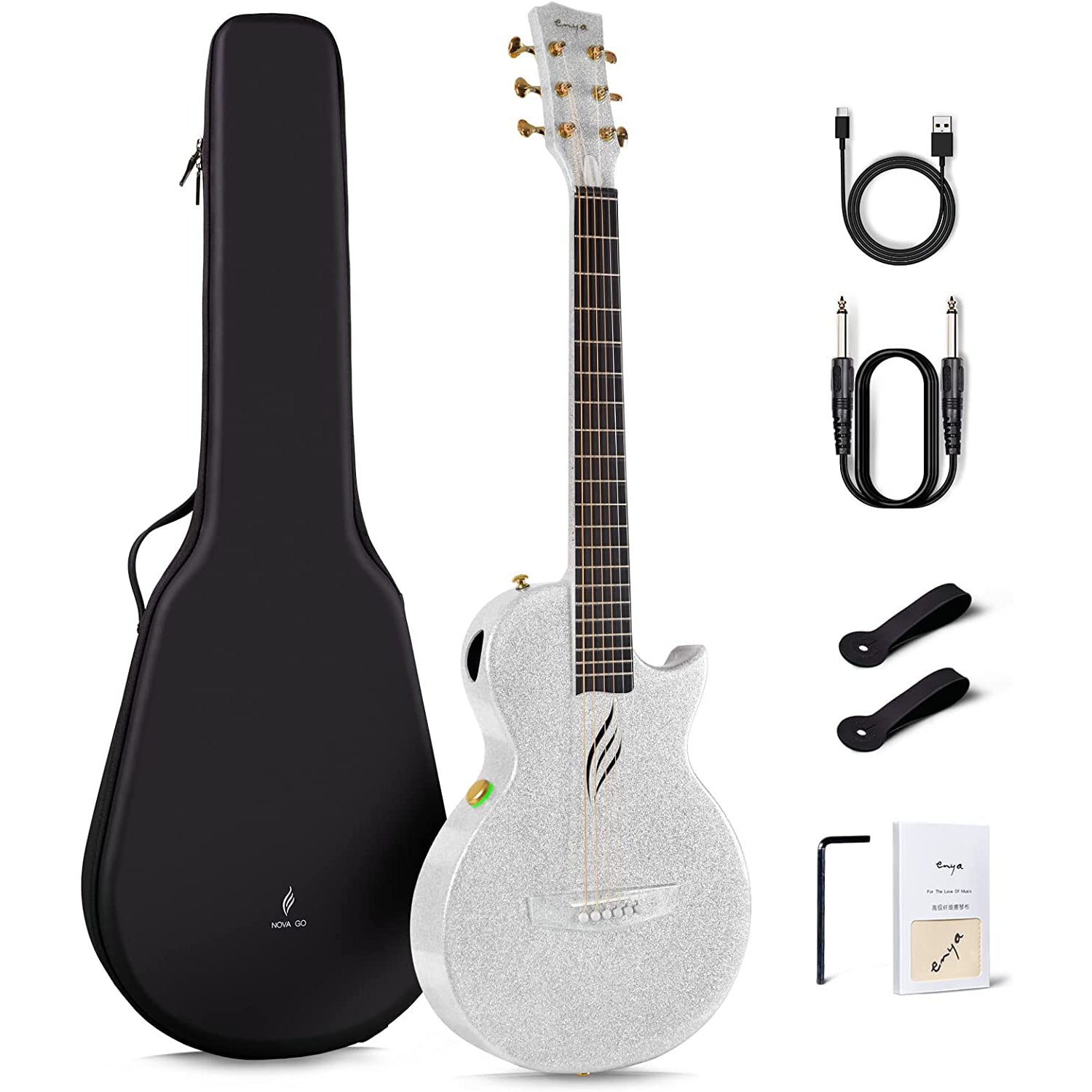 Đàn Guitar Acoustic Enya Nova Go AI / Nova Go SP1 Sparkle - Smart Guitar - Việt Music