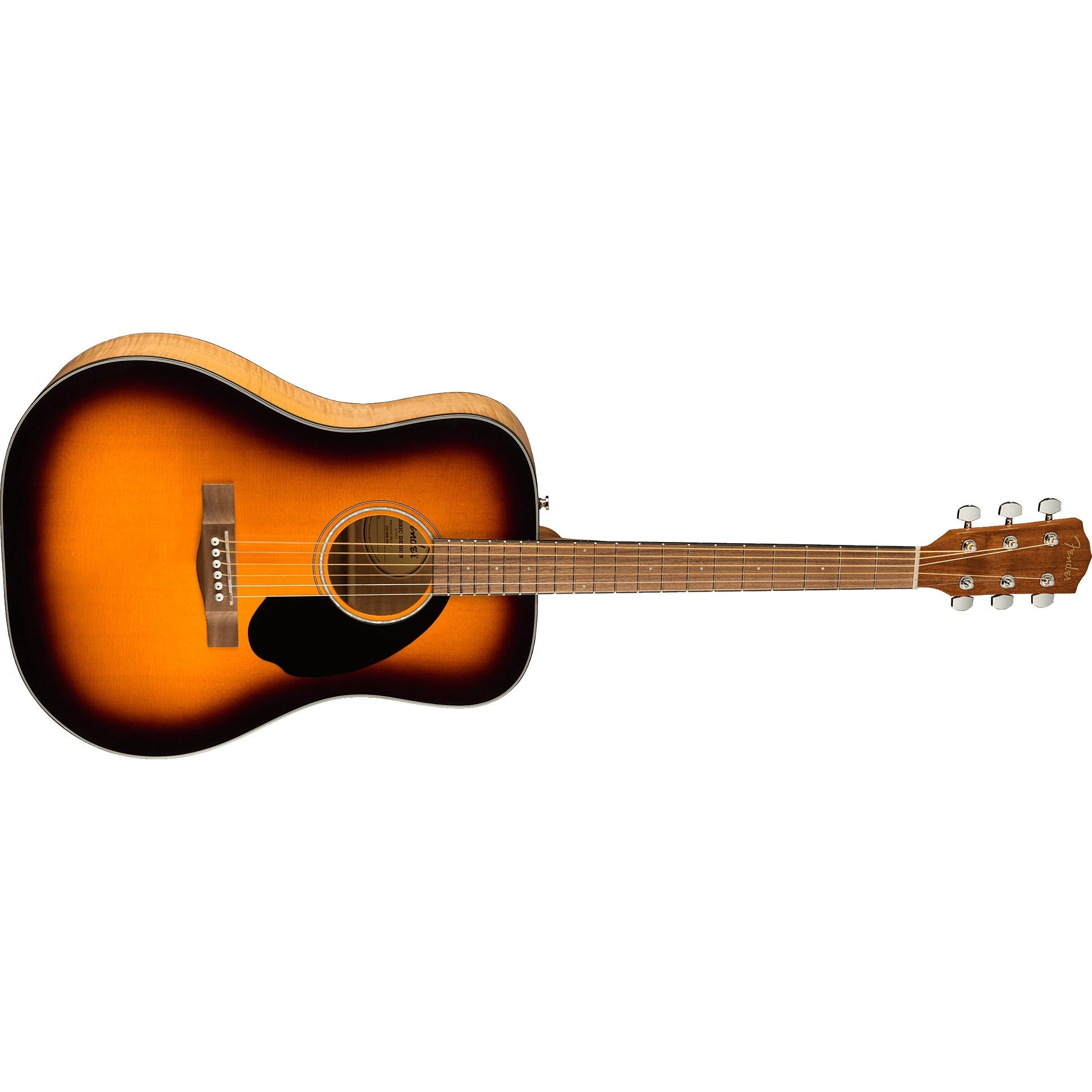 Đàn Guitar Acoustic Fender CD-60S FLM Exotic Sunburst - Việt Music