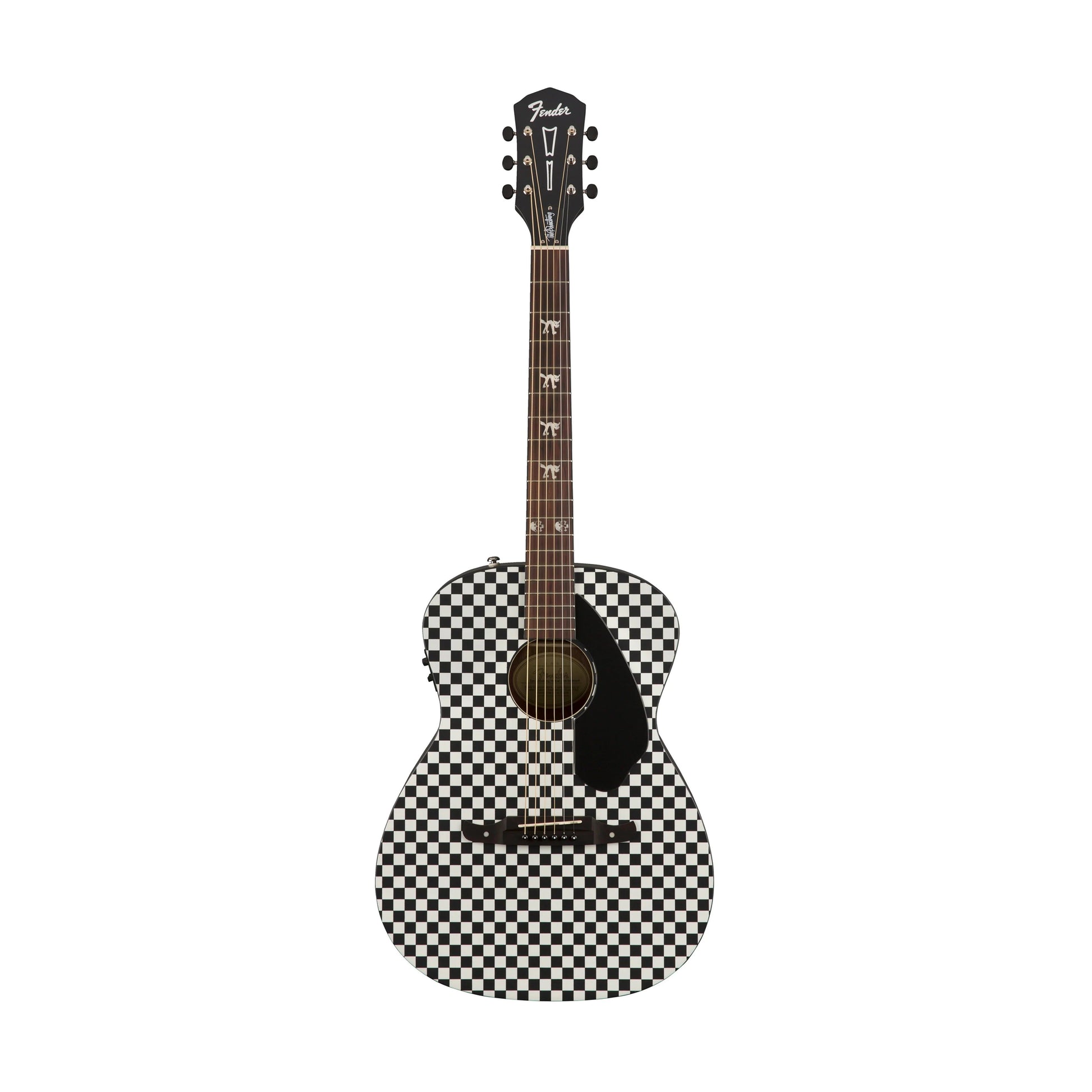 Đàn Guitar Acoustic Fender Tim Armstrong Hellcat Checkerboard w/Black Pickguard - Việt Music