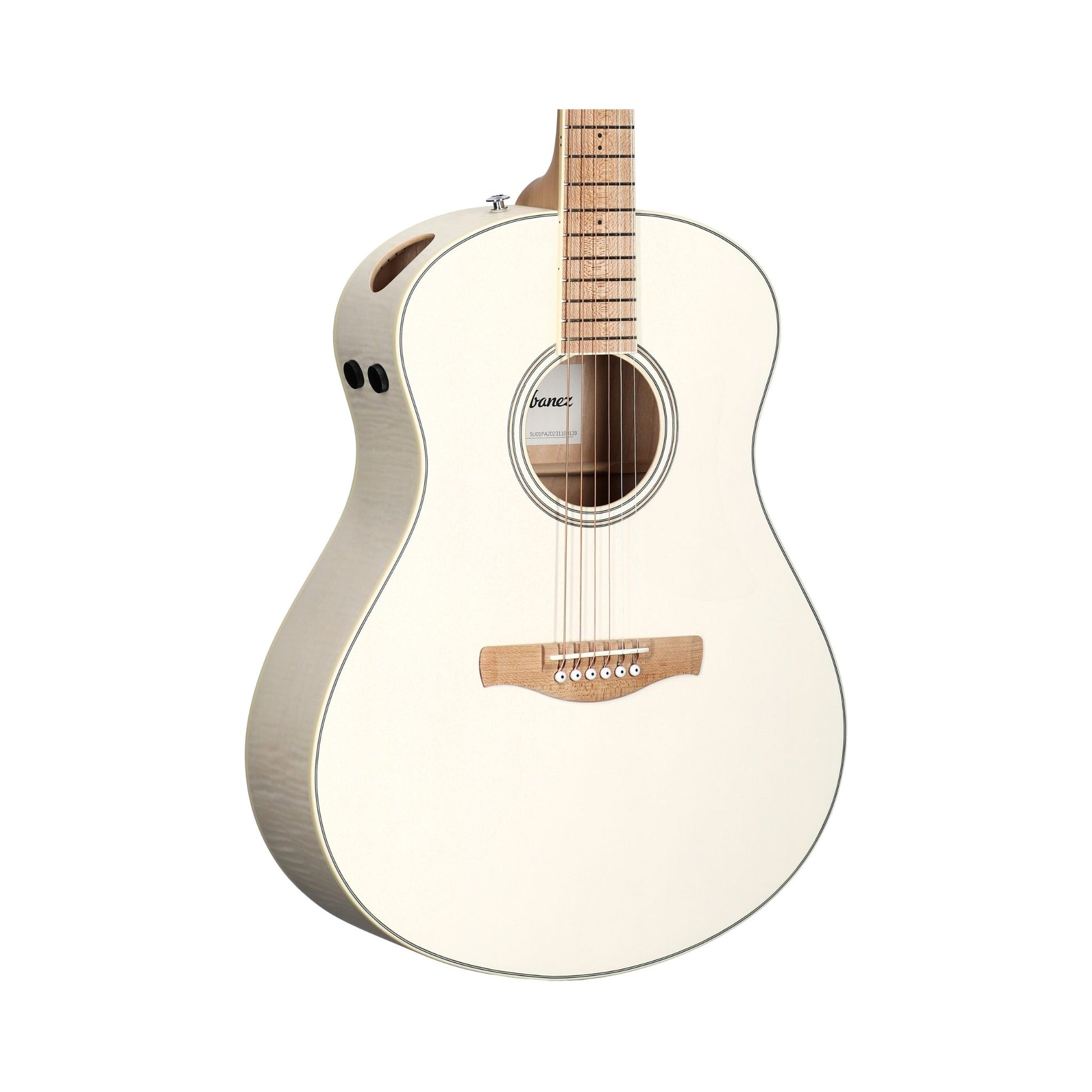 Đàn Guitar Acoustic Ibanez AAM370E Open Pore Antique White - Việt Music