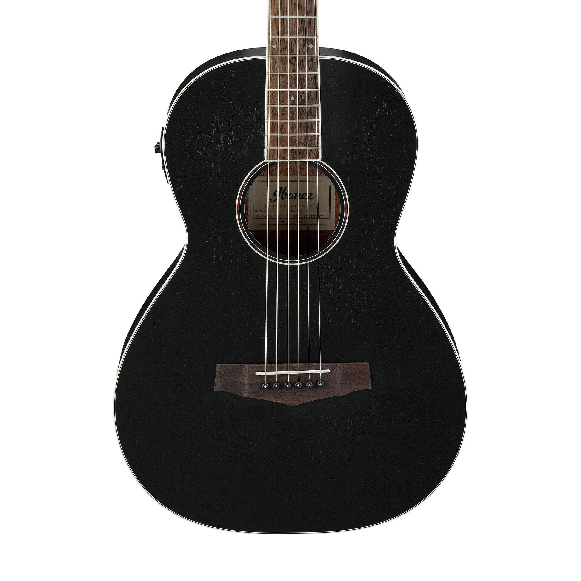 Đàn Guitar Acoustic Ibanez Performance PN14MHE, Laurel Fingerboard Weathered Black - Việt Music