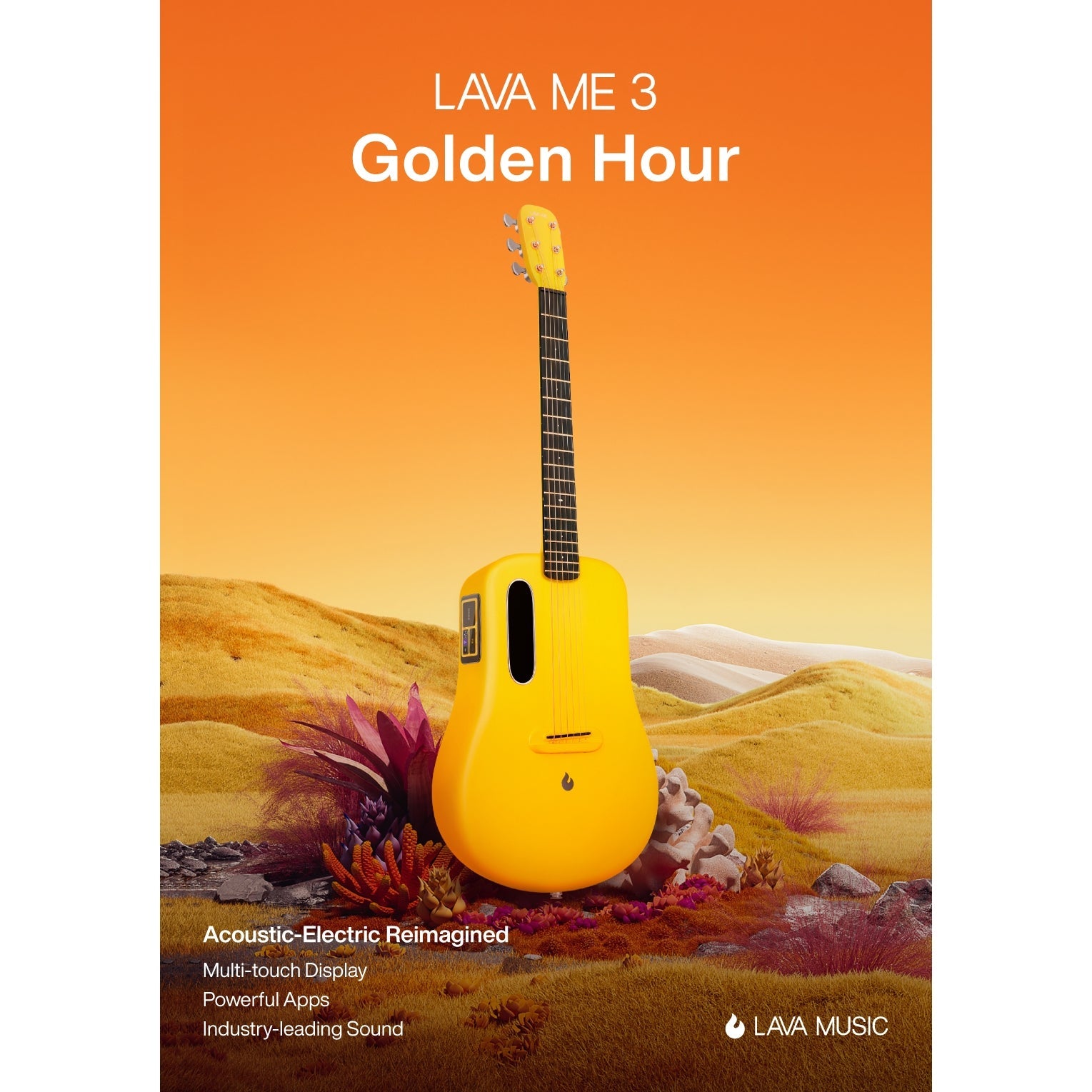 Đàn Guitar Acoustic Lava Me 3 Limited - Size 36, Golden Hour - Việt Music