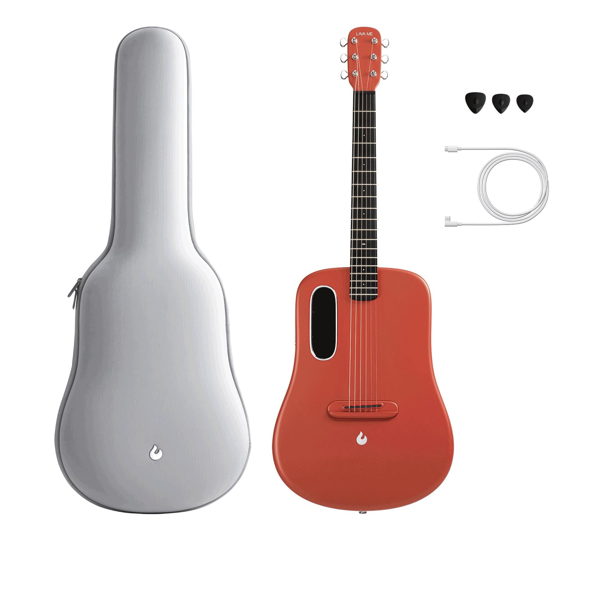 Đàn Guitar Acoustic Lava Me 3 - Size 36, Red - Việt Music