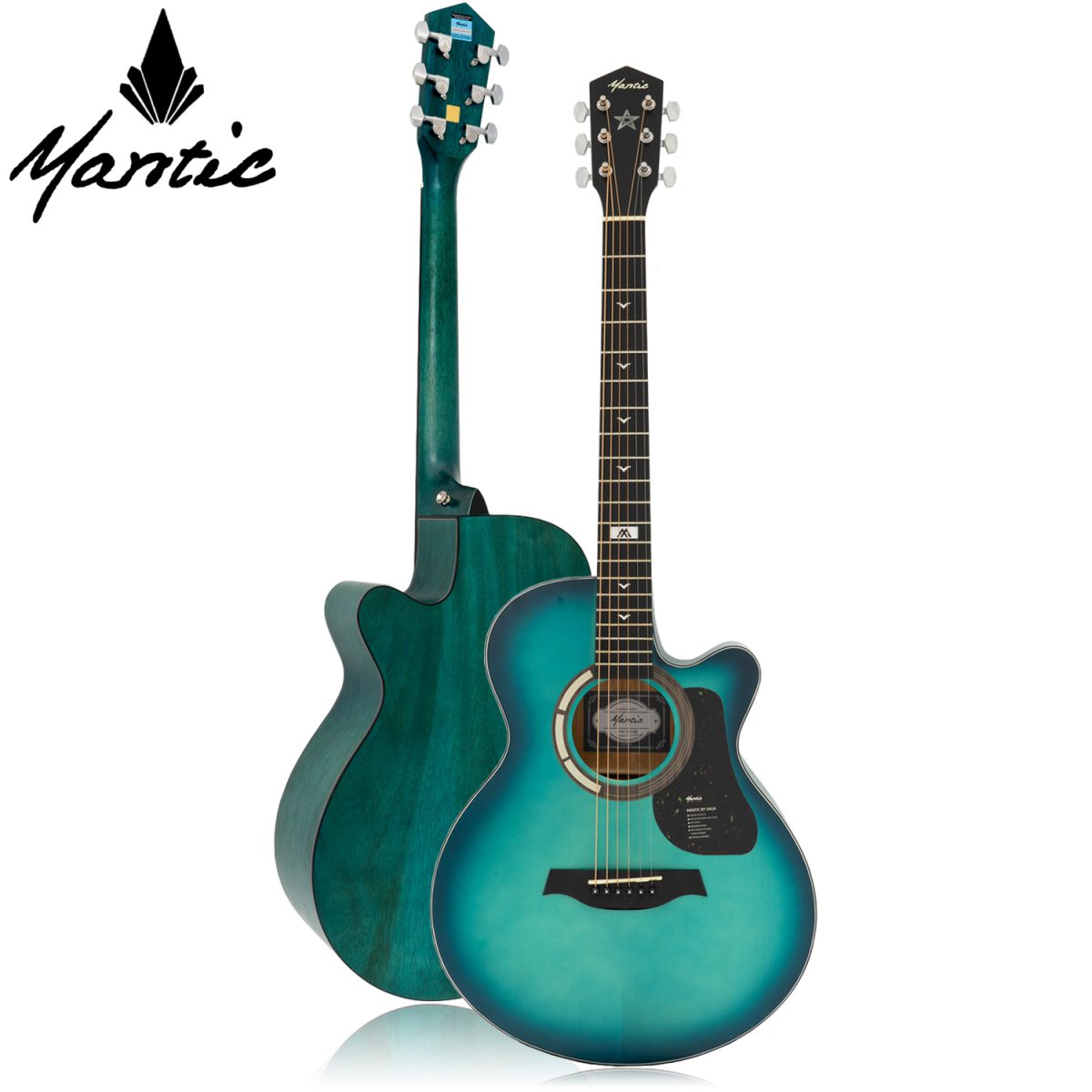 Đàn Guitar Acoustic Mantic GT-1AC - Việt Music