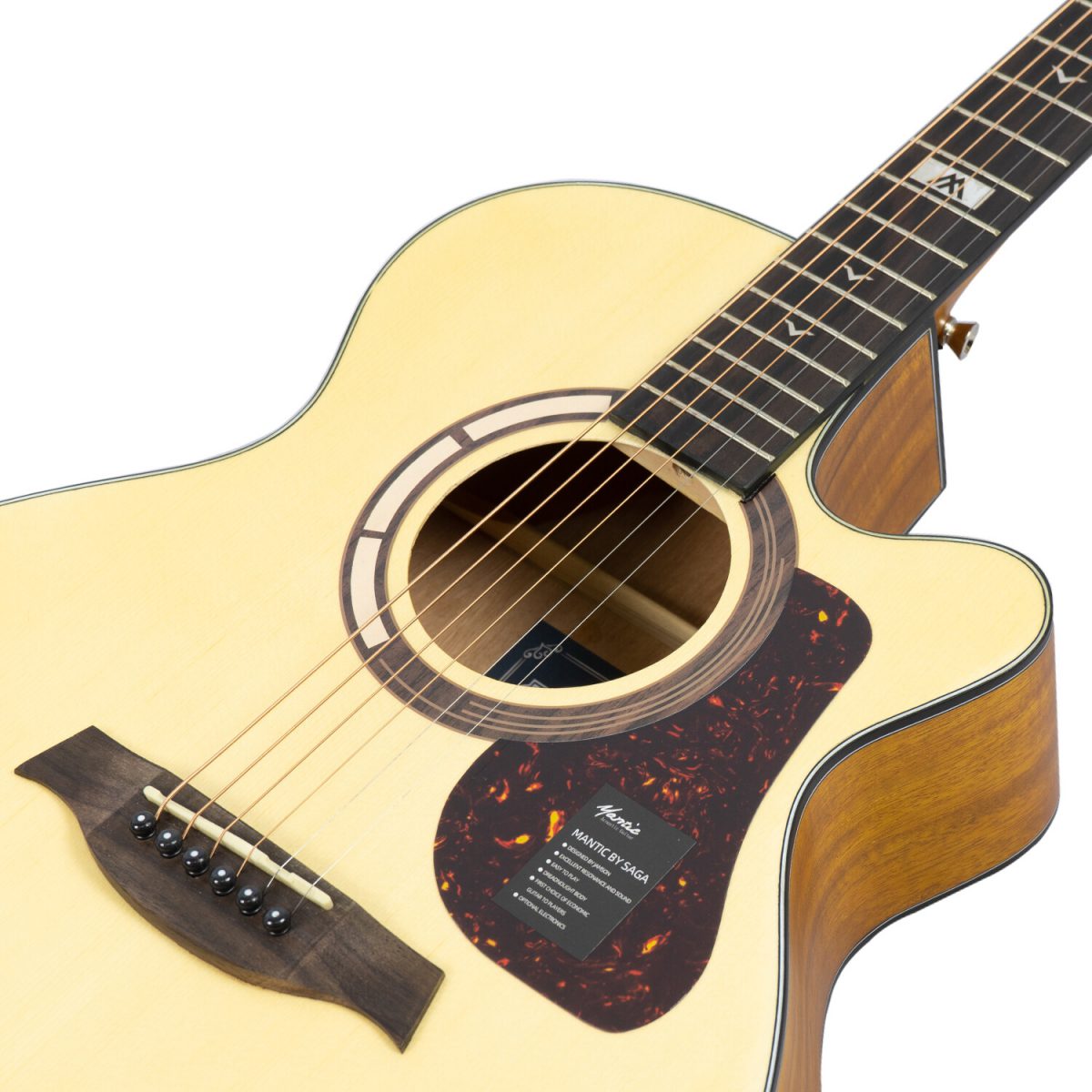 Đàn Guitar Acoustic Mantic GT-1AC - Việt Music