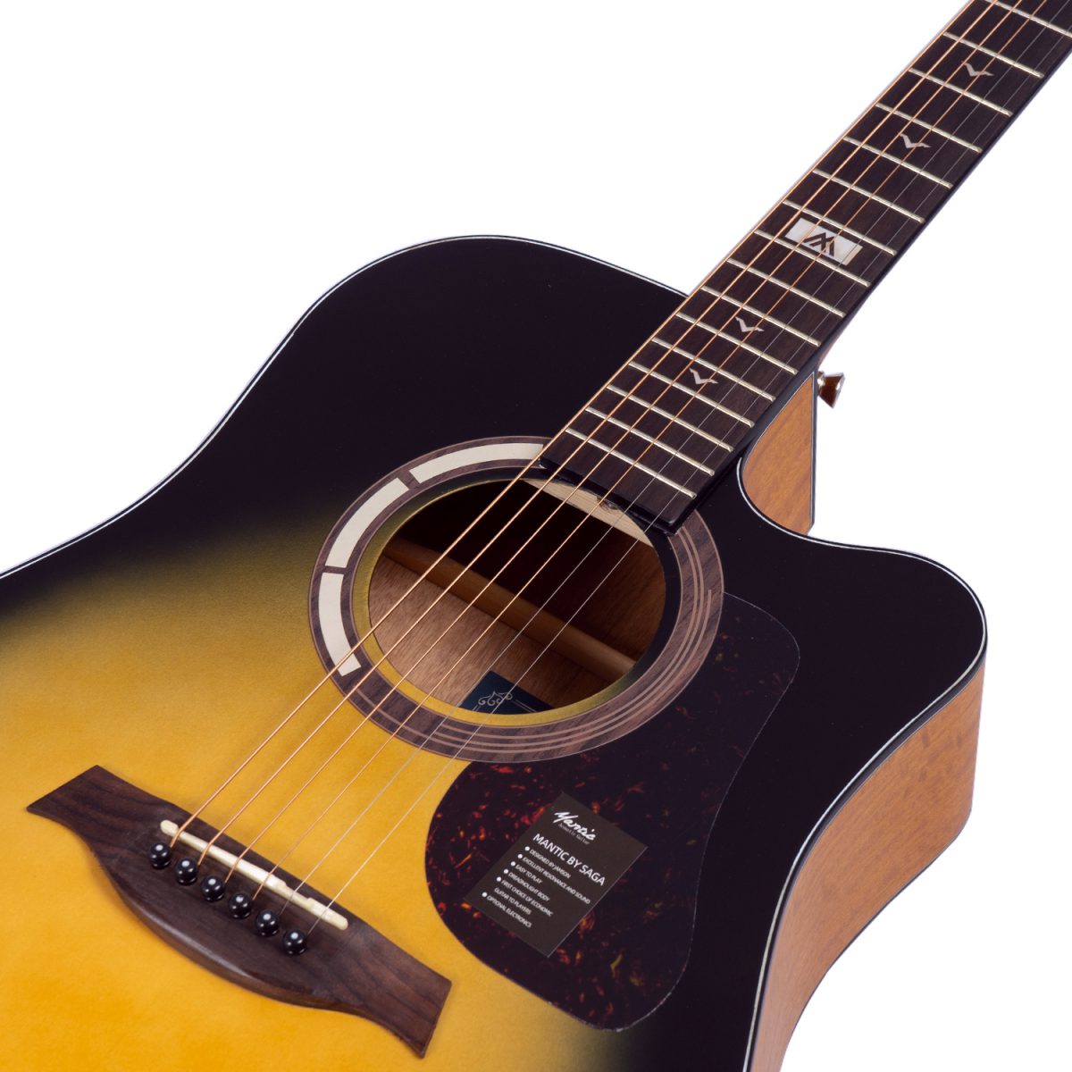 Đàn Guitar Acoustic Mantic GT-1DC - Việt Music