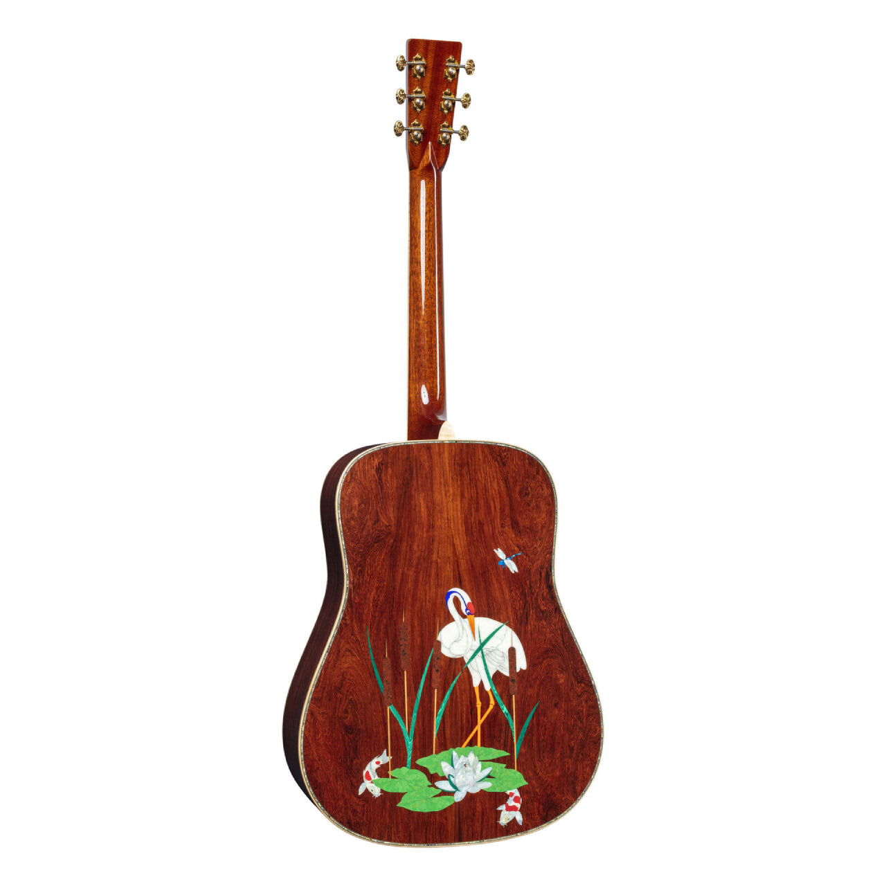 Đàn Guitar Martin Signature Editions Series D-45 Harvey Leach Lotus Flowers Acoustic w/Case - Việt Music