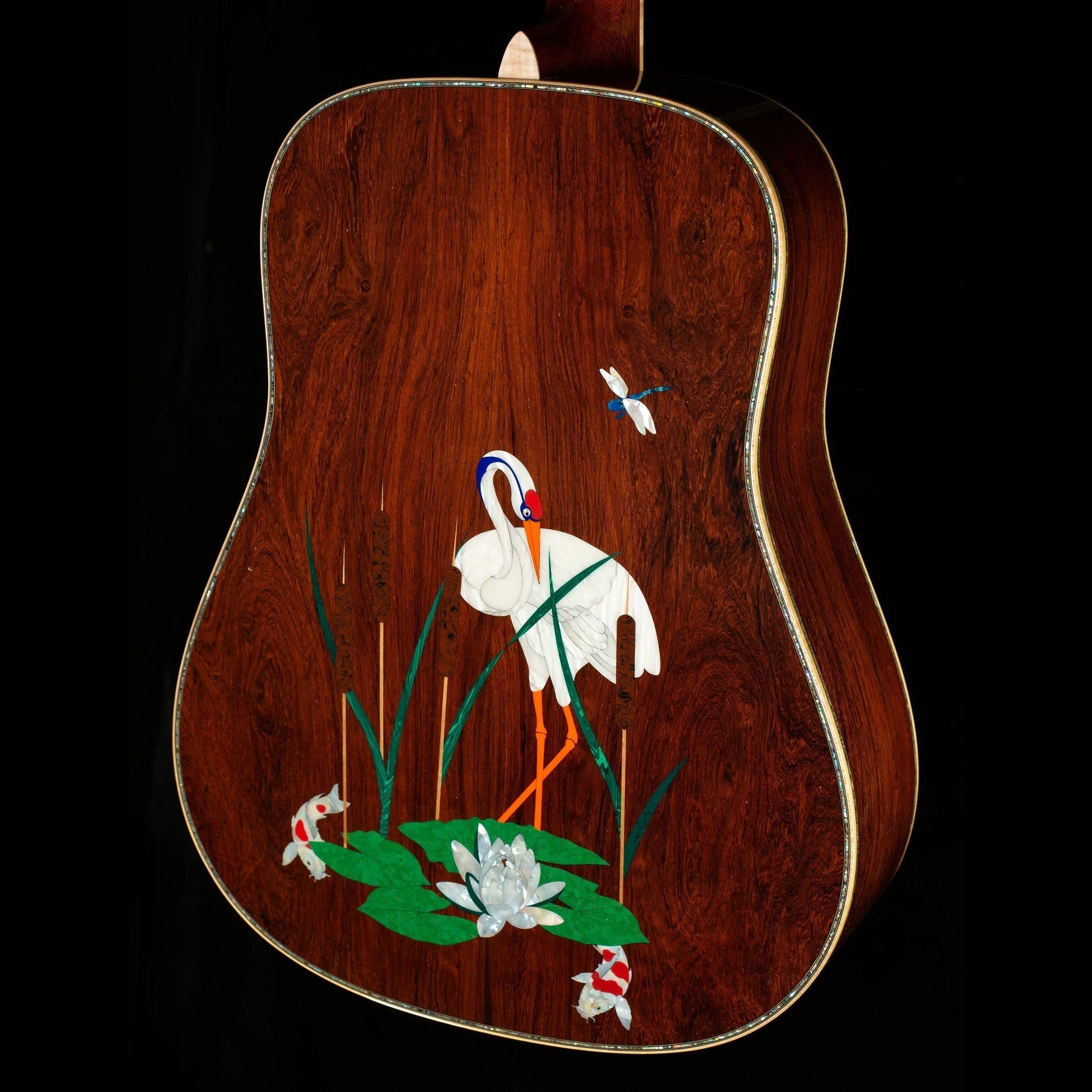 Đàn Guitar Martin Signature Editions Series D-45 Harvey Leach Lotus Flowers Acoustic w/Case - Việt Music