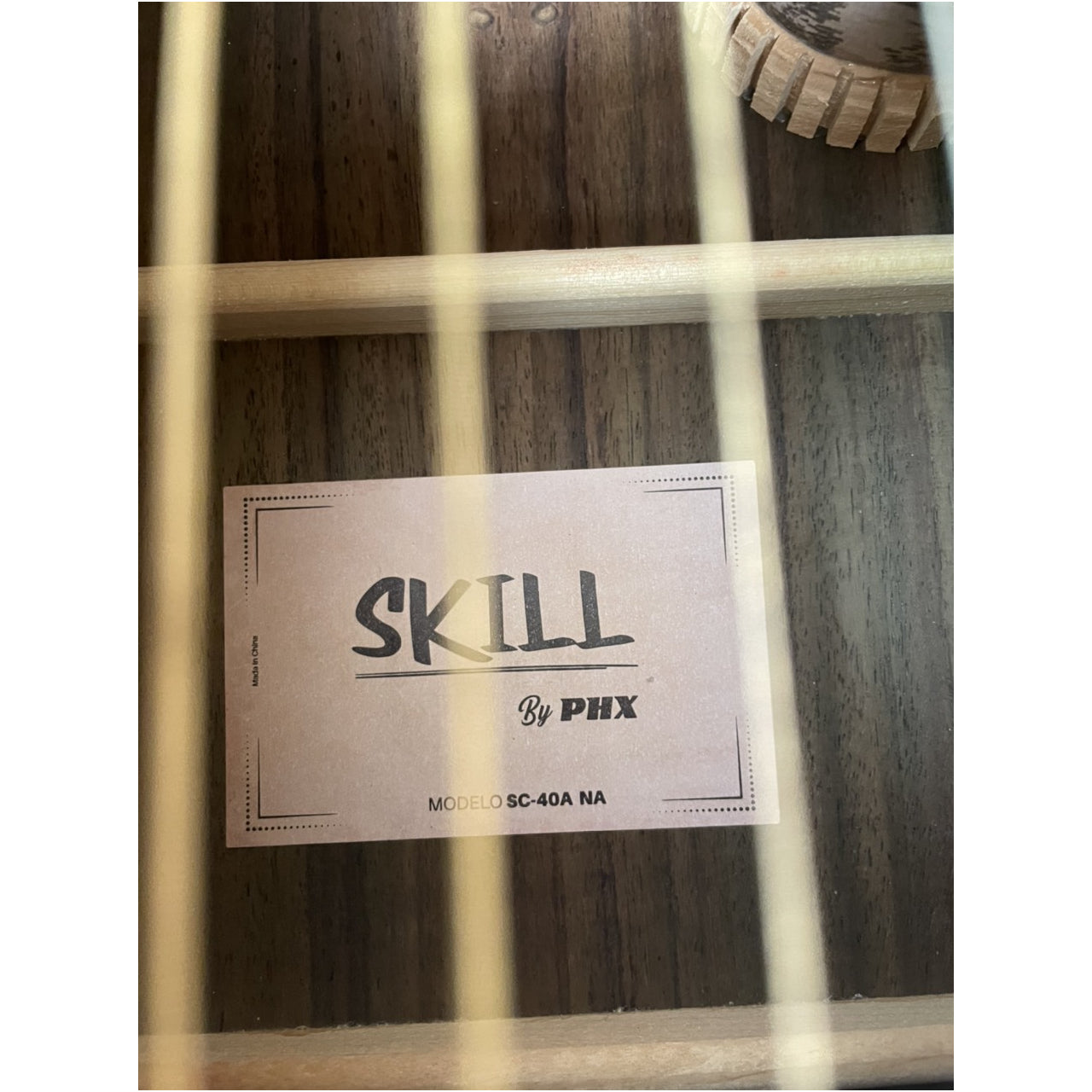 Đàn Guitar Acoustic PHX Skill SC-40A, Natural - Việt Music