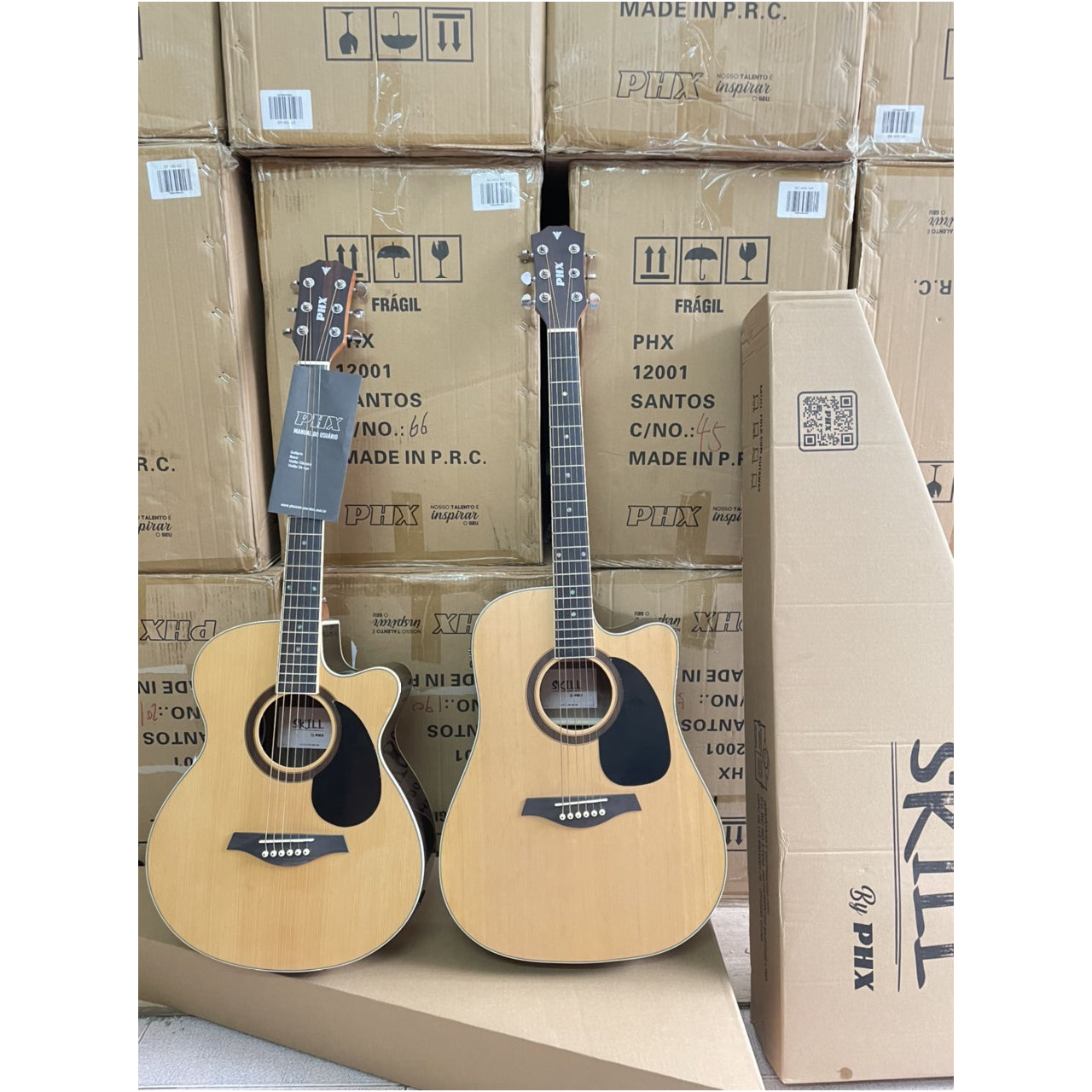 Đàn Guitar Acoustic PHX Skill SF-199NS, Natural - Việt Music