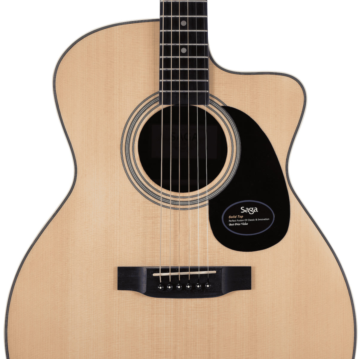 Đàn Guitar Acoustic Saga SF700GC - Việt Music