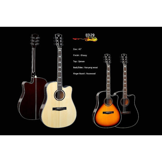 Đàn Guitar Acoustic Sqoe ED29 EQ - Việt Music