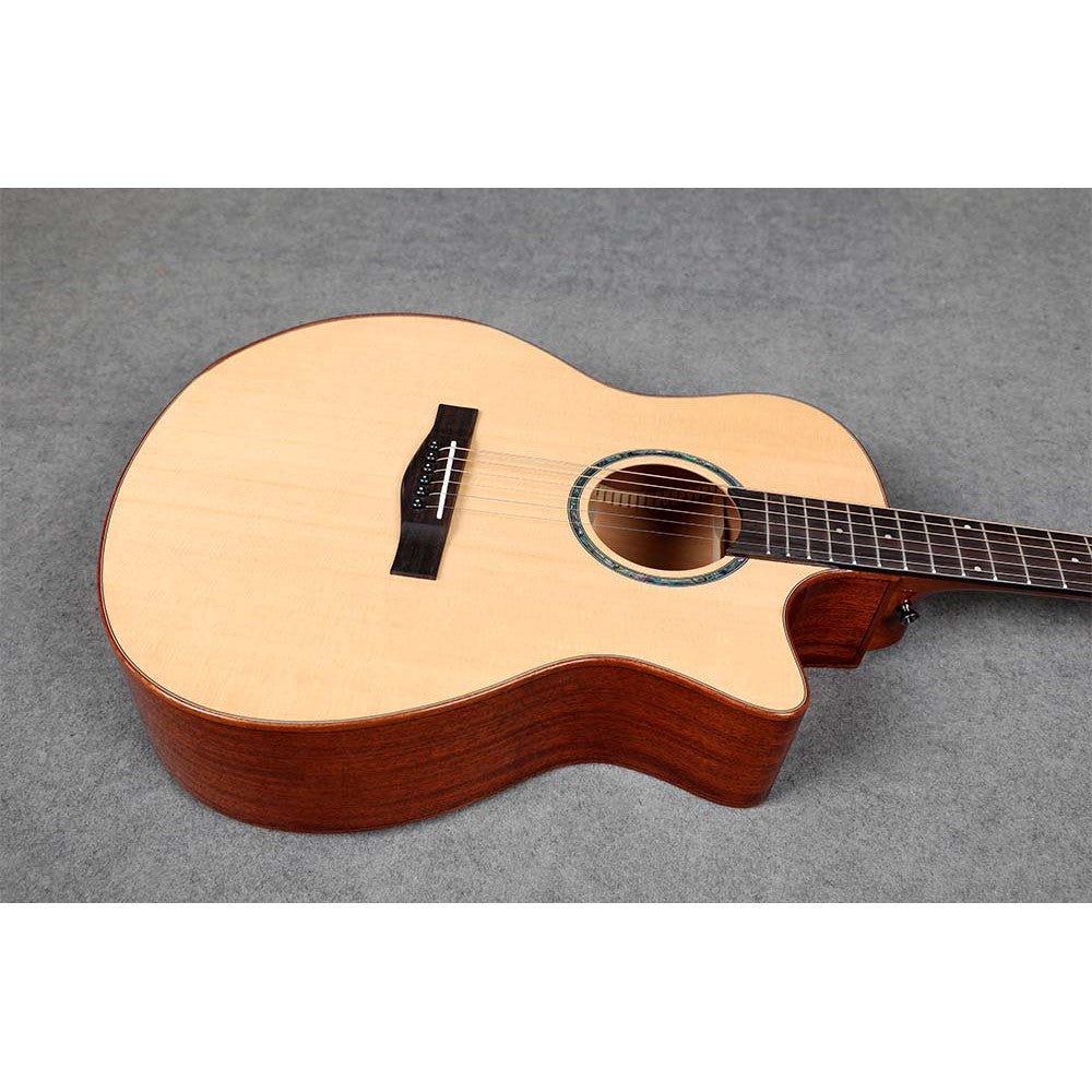 Đàn Guitar Acoustic Sqoe S370T-SK EQ - Việt Music