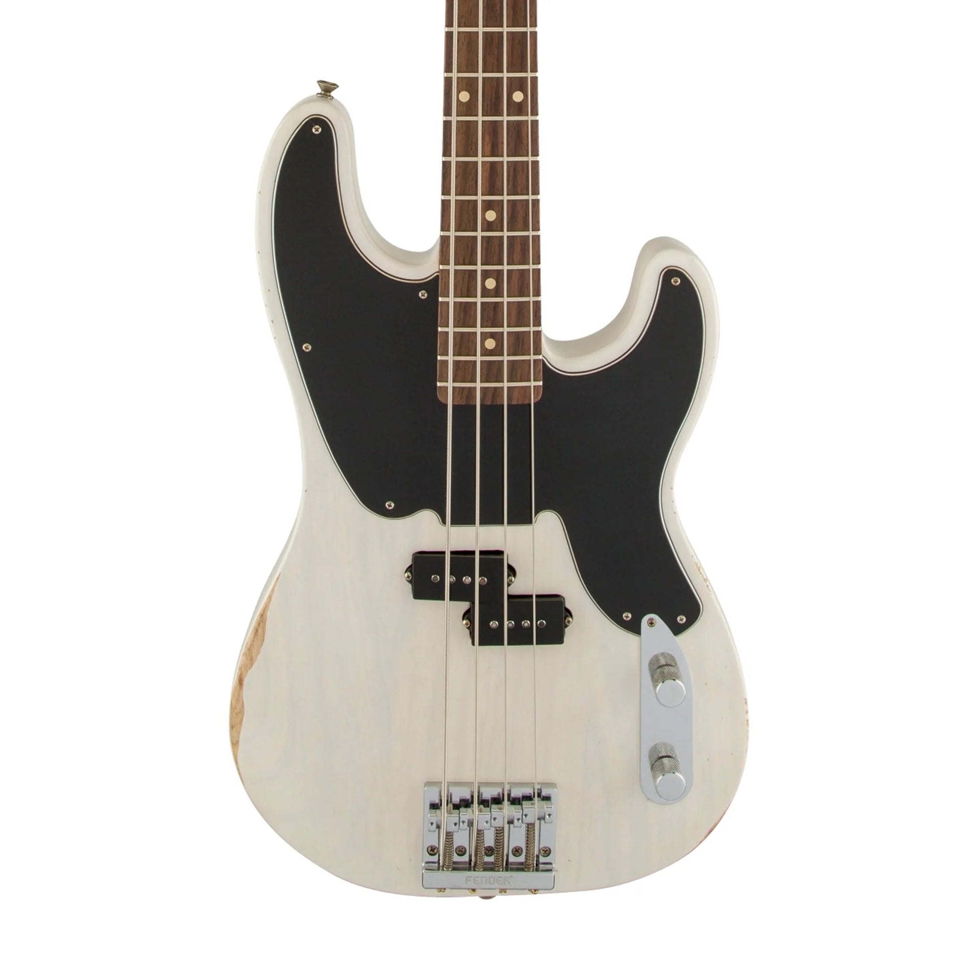 Đàn Guitar Bass Fender Mike Dirnt Road Worn Precision Bass S, Rosewood Fingerboard, White Blonde - 4 Strings - Việt Music