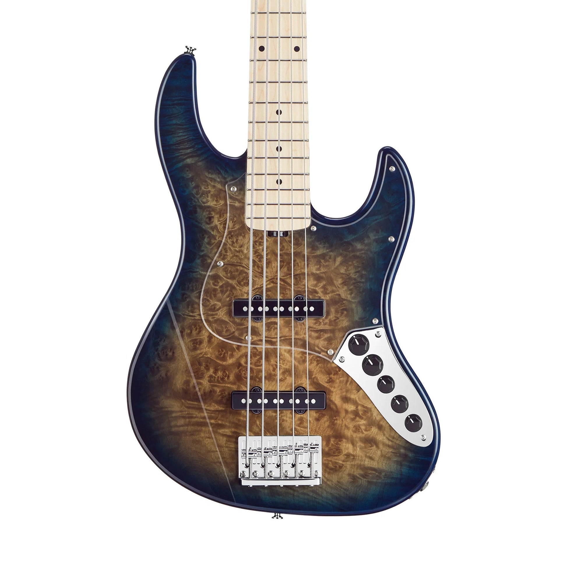 Đàn Guitar Bass GrassRoots G-AMAZE-GCB5, Maple Fingerboard, Natural Dark Blue Burst - 5 Strings - Việt Music