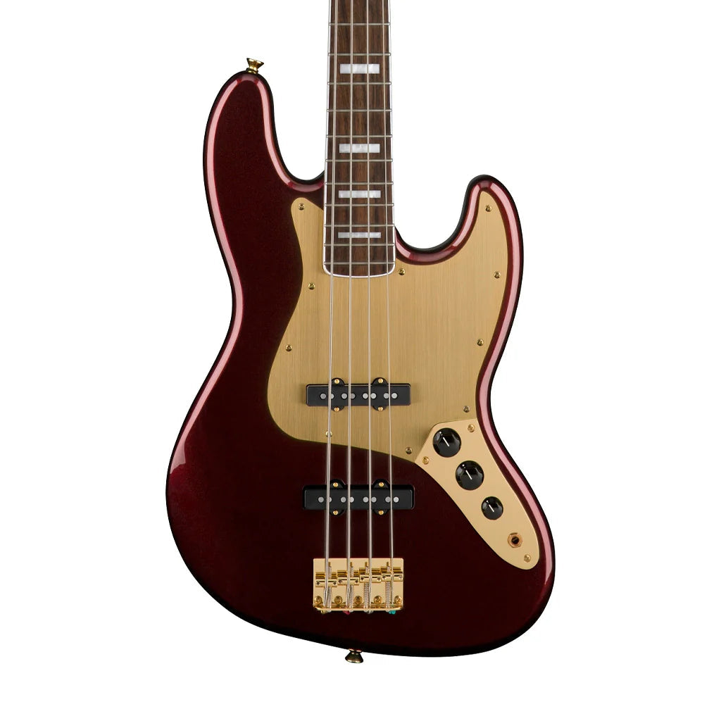 Đàn Guitar Bass Squier 40th Anniversary Gold Edition Jazz Bass SS, Laurel Fingerboard - 4 Strings - Việt Music