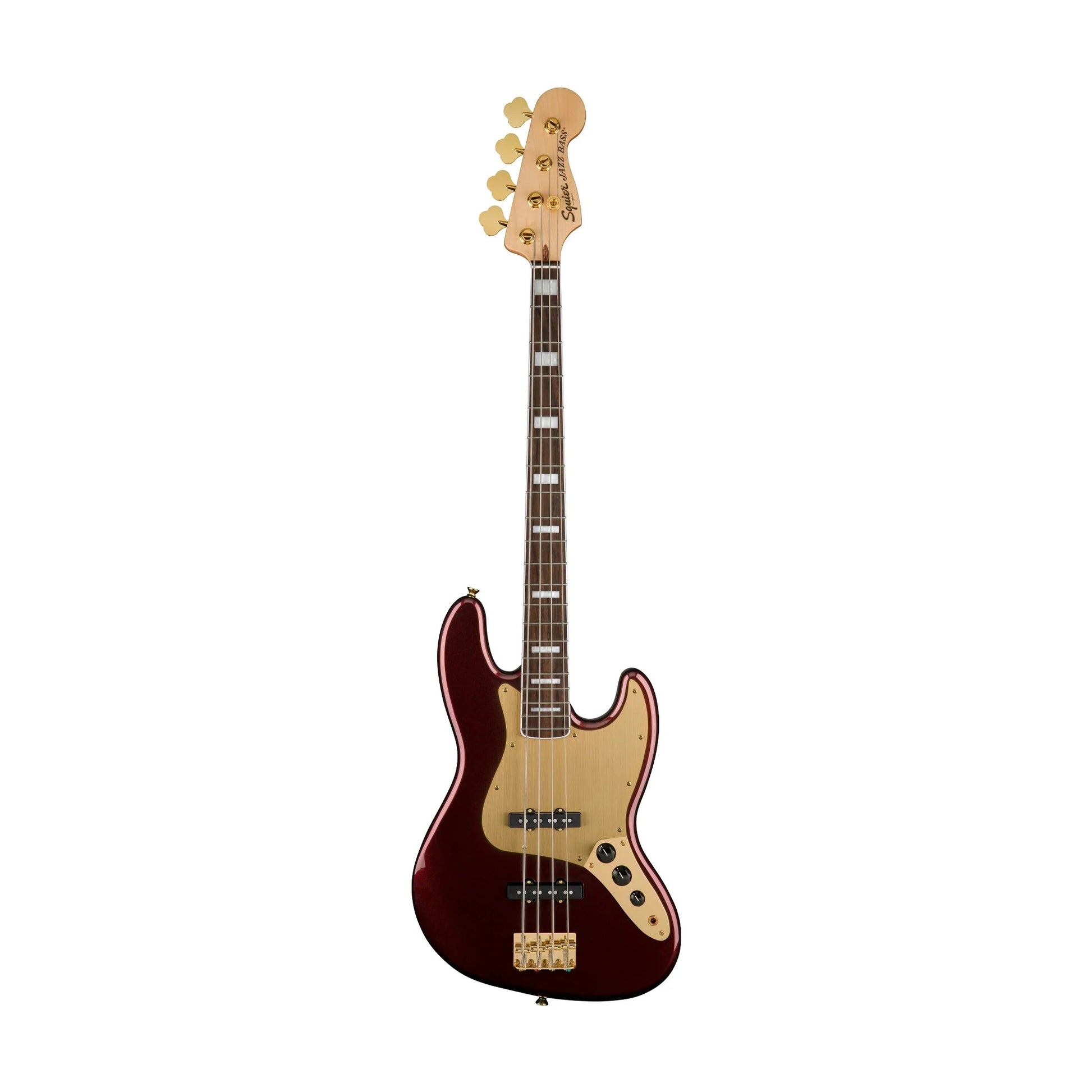 Đàn Guitar Bass Squier 40th Anniversary Gold Edition Jazz Bass SS, Laurel Fingerboard - 4 Strings - Việt Music