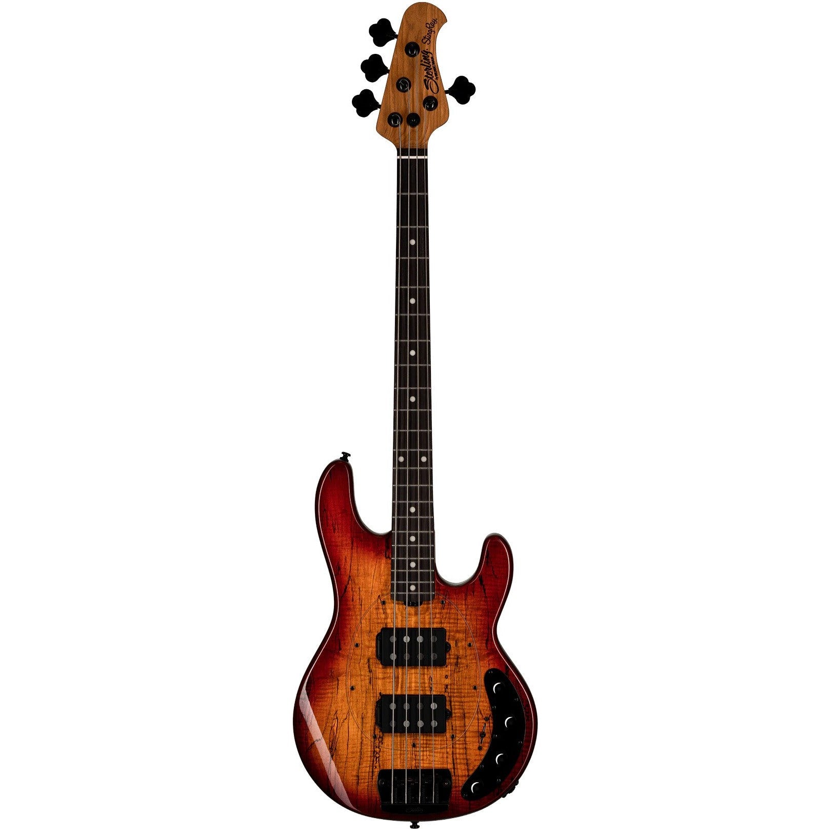 Đàn Guitar Bass Sterling By Music Man Stingray RAY34SM HH, Rosewood Fingerboard, Blood Orange Burst - 4 Strings - Việt Music