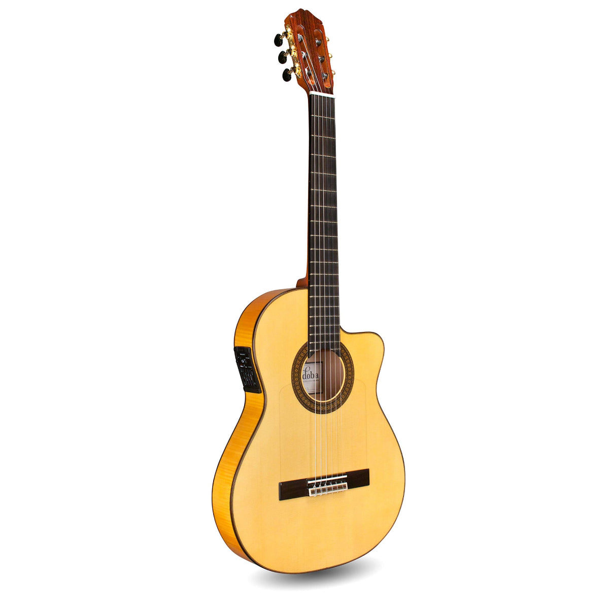 Đàn Guitar Classic Cordoba 55FCE - Honey Amber Thinbody w/Humicase - Việt Music