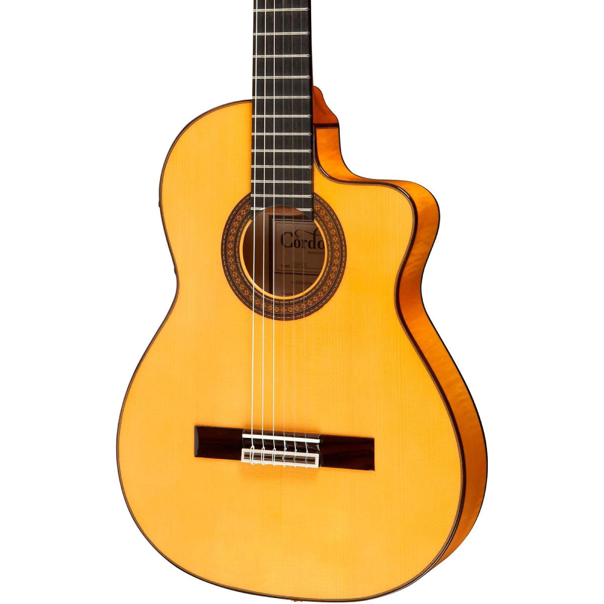 Đàn Guitar Classic Cordoba 55FCE - Honey Amber Thinbody w/Humicase - Việt Music