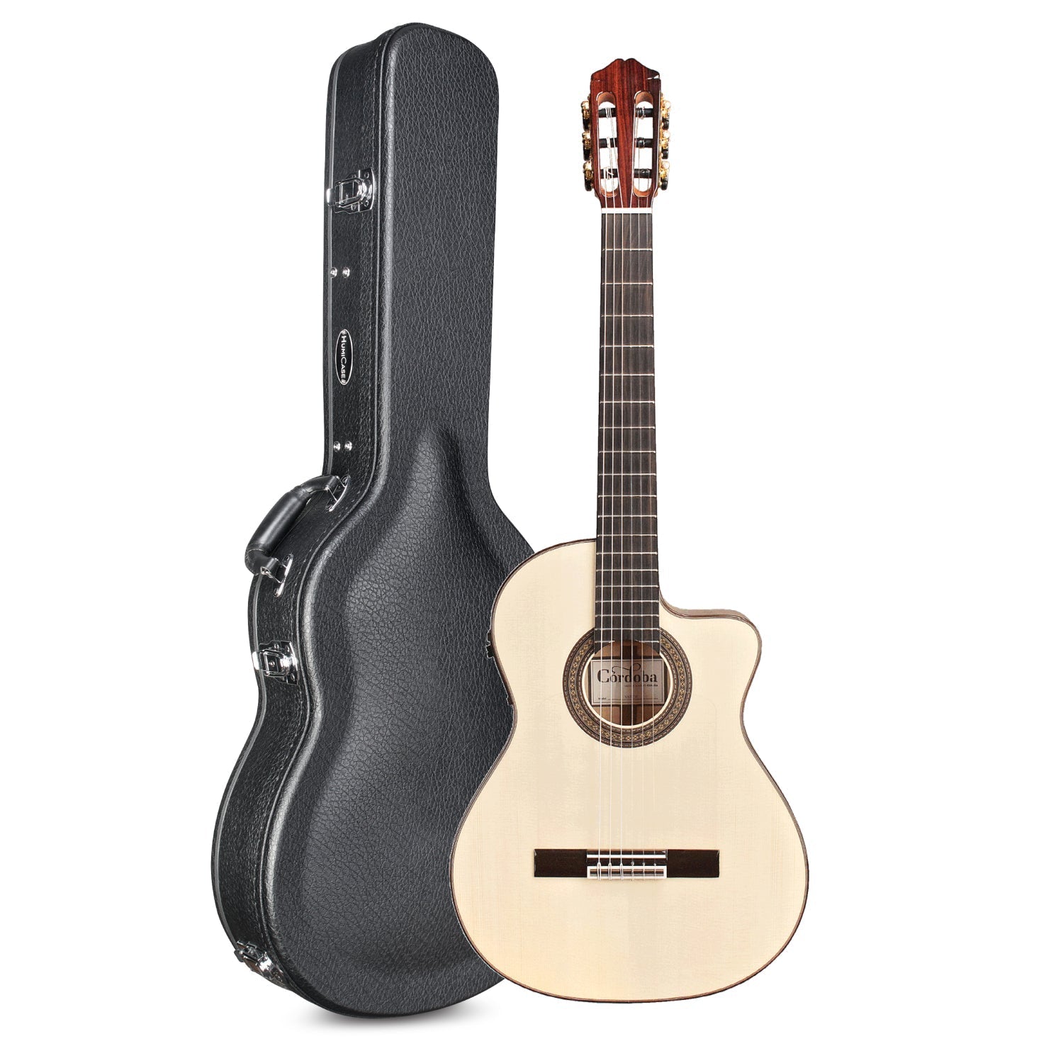 Đàn Guitar Classic Cordoba 55FCE - Natural Thinbody w/Humicase - Việt Music