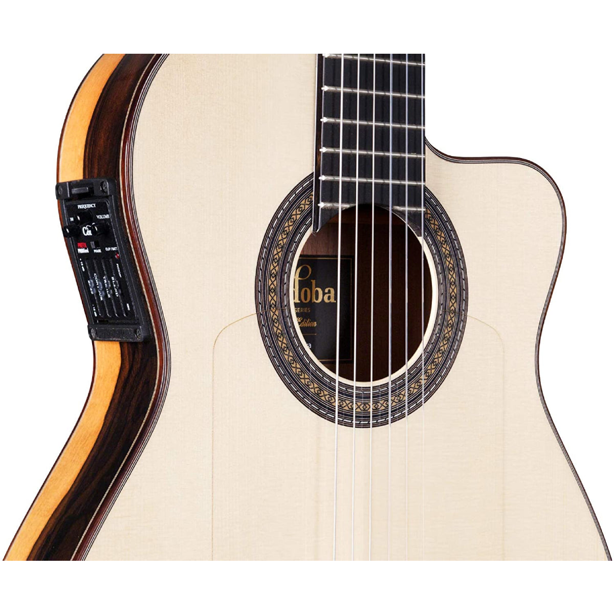 Đàn Guitar Classic Cordoba 55FCE Negra - Ziricote Thinbody w/Humicase - Việt Music