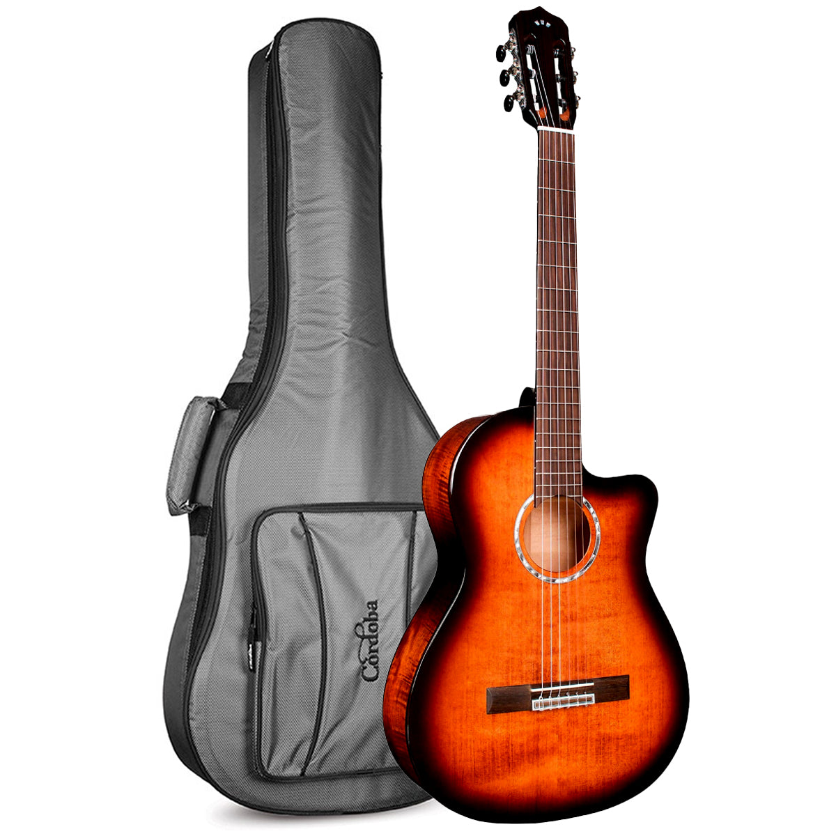 Đàn Guitar Classic Cordoba Fusion 5 Ember Burst w/Deluxe Gig Bag - Việt Music