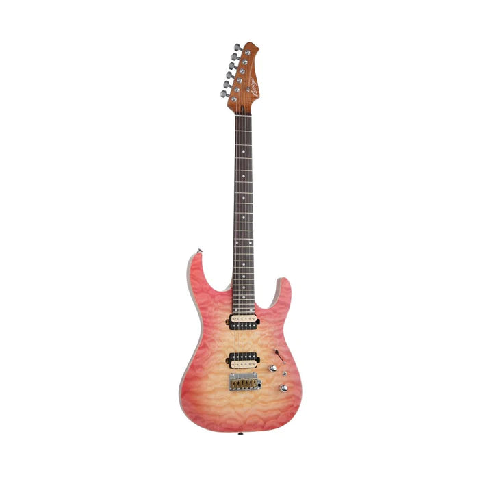 Đàn Guitar Điện Auriga AM-540 HH, Rosewood Fingerboard, PB - Peach Burst - Việt Music