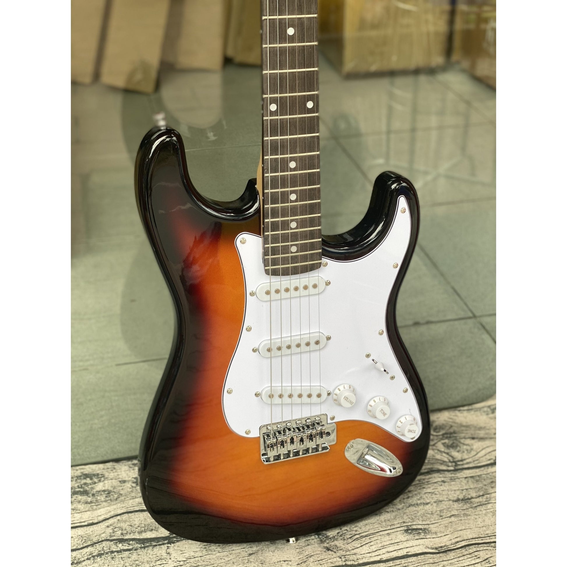 Đàn Guitar Điện Dallas DL-S1 Sunburst - Việt Music