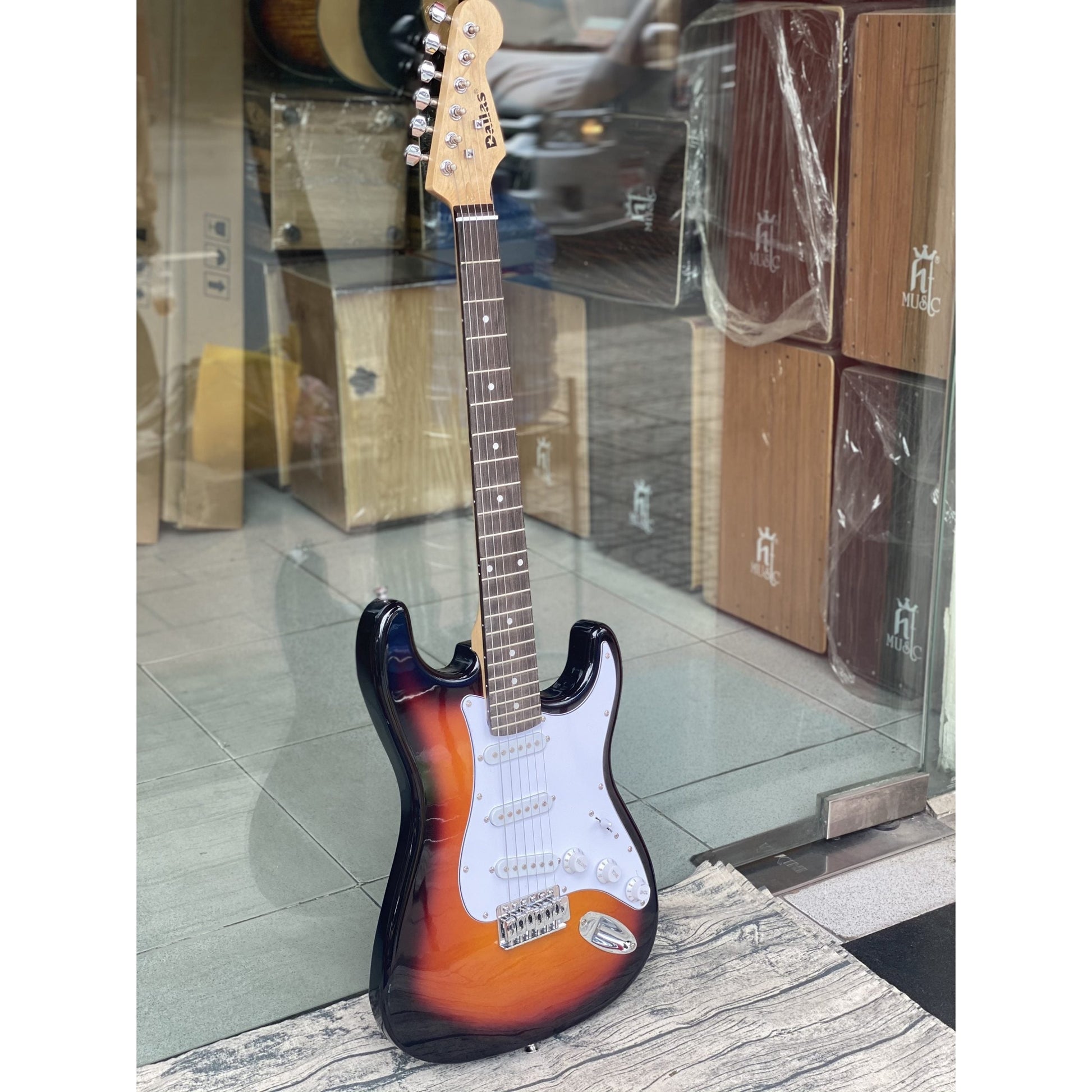 Đàn Guitar Điện Dallas DL-S1 Sunburst - Việt Music