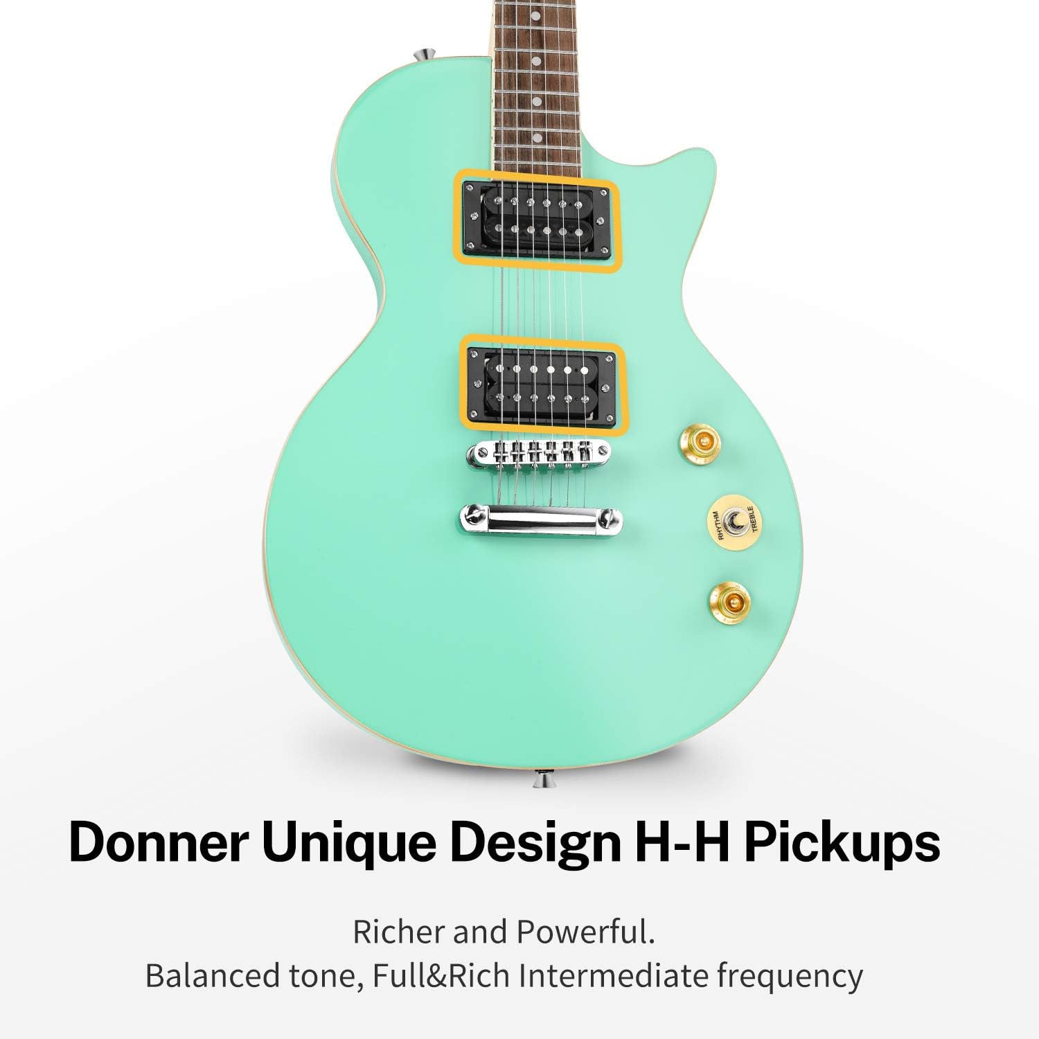 Đàn Guitar Điện Donner DLP-124 HH, Purpleheart Fingerboard - Việt Music