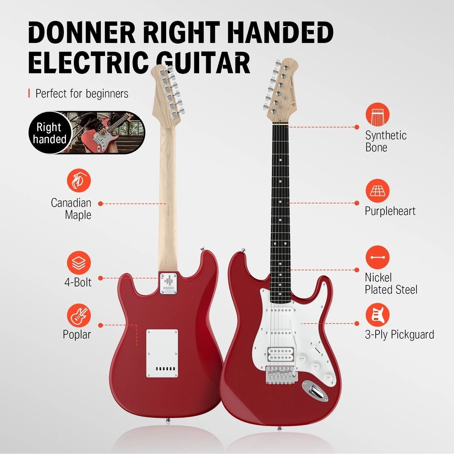 Đàn Guitar Điện Donner DST-100 Combo - Việt Music