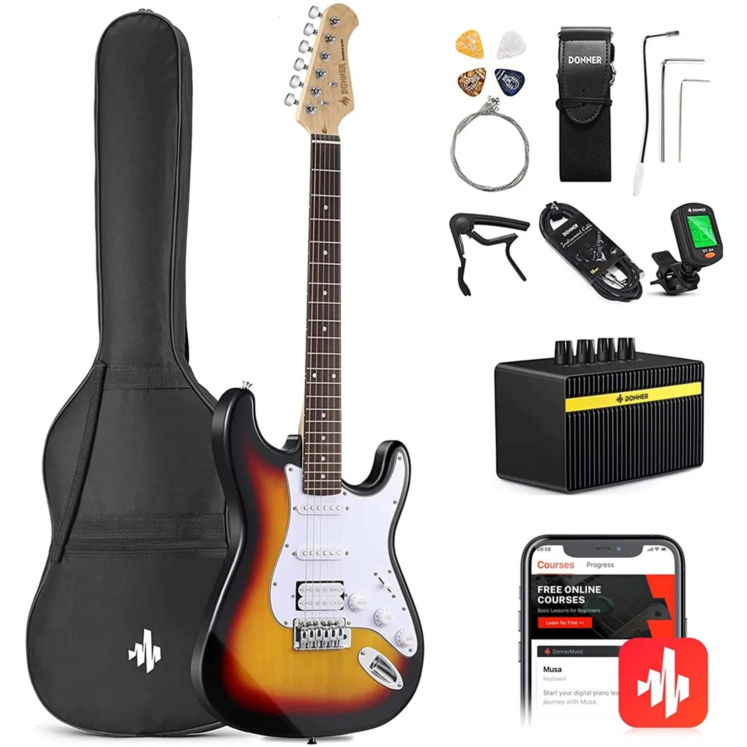 Đàn Guitar Điện Donner DST-100 Combo - Việt Music