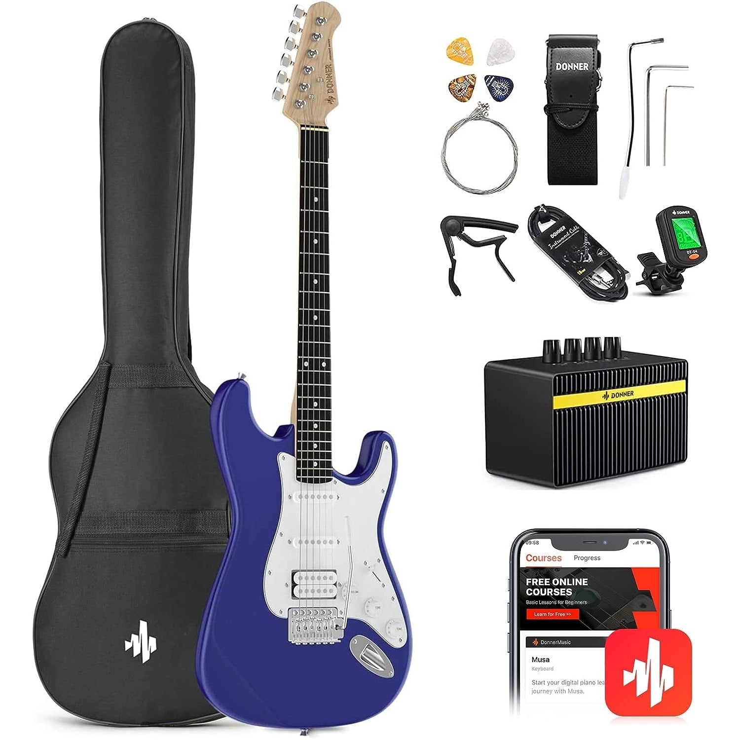 Đàn Guitar Điện Donner DST-100 Combo - Việt Music