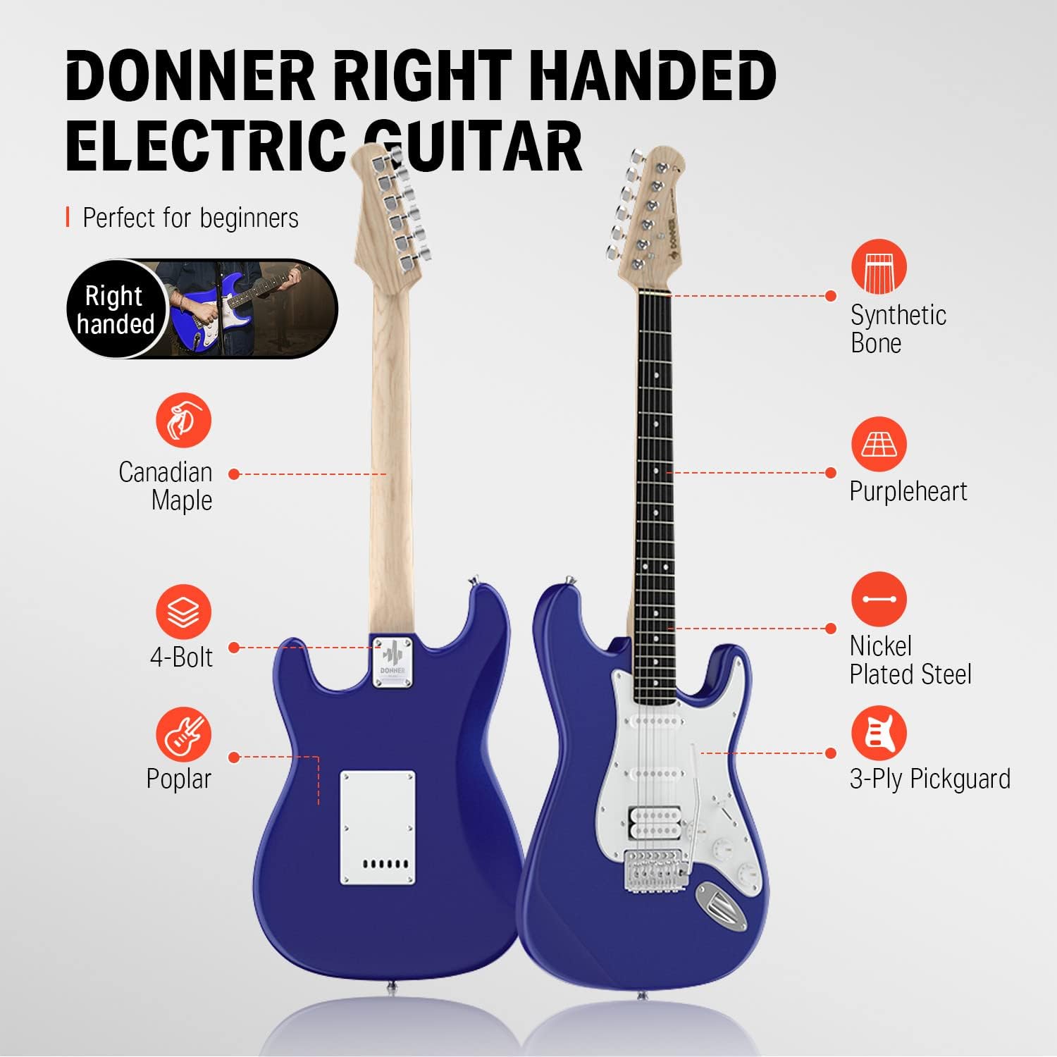 Đàn Guitar Điện Donner DST-100 Combo - Việt Music