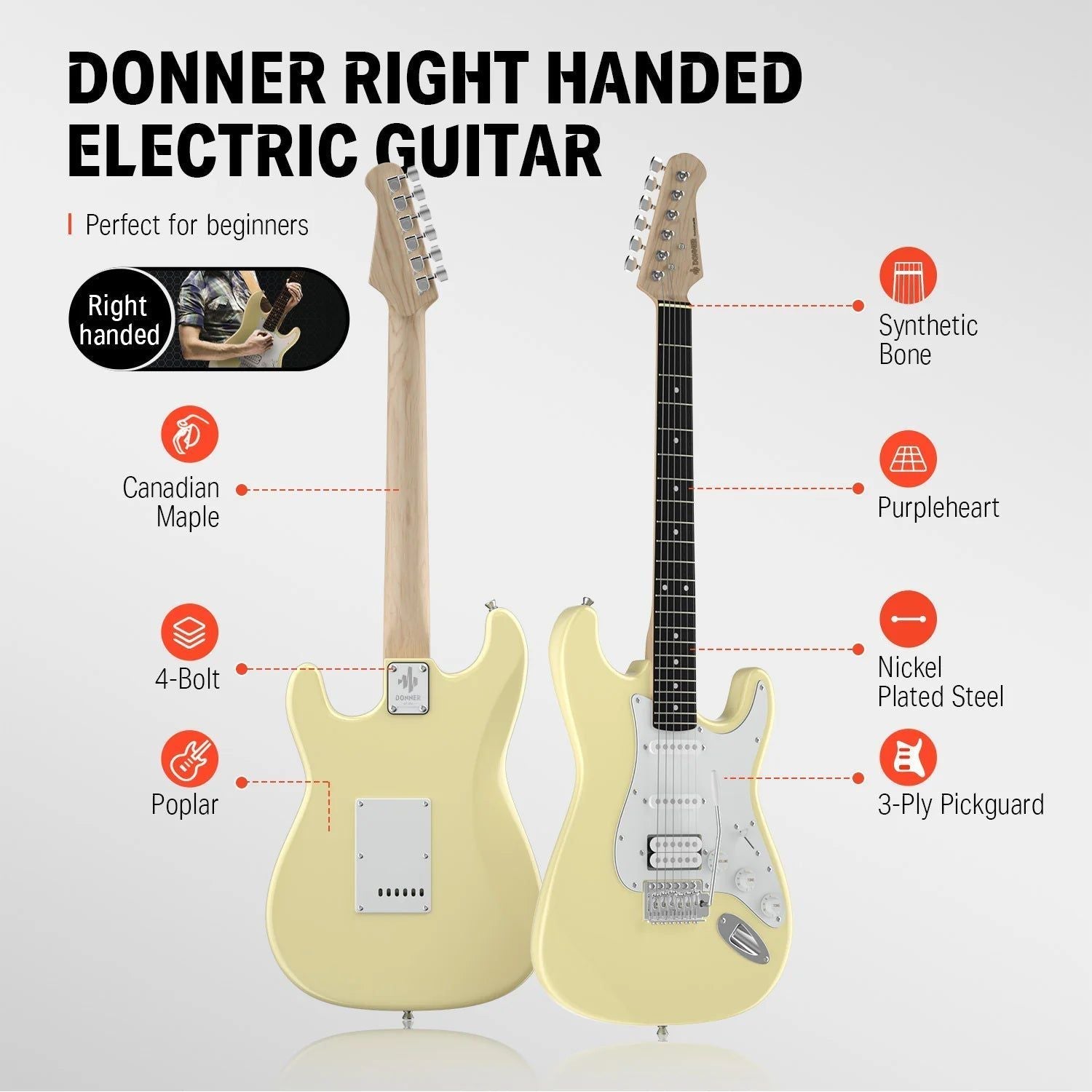 Đàn Guitar Điện Donner DST-100 Combo - Việt Music