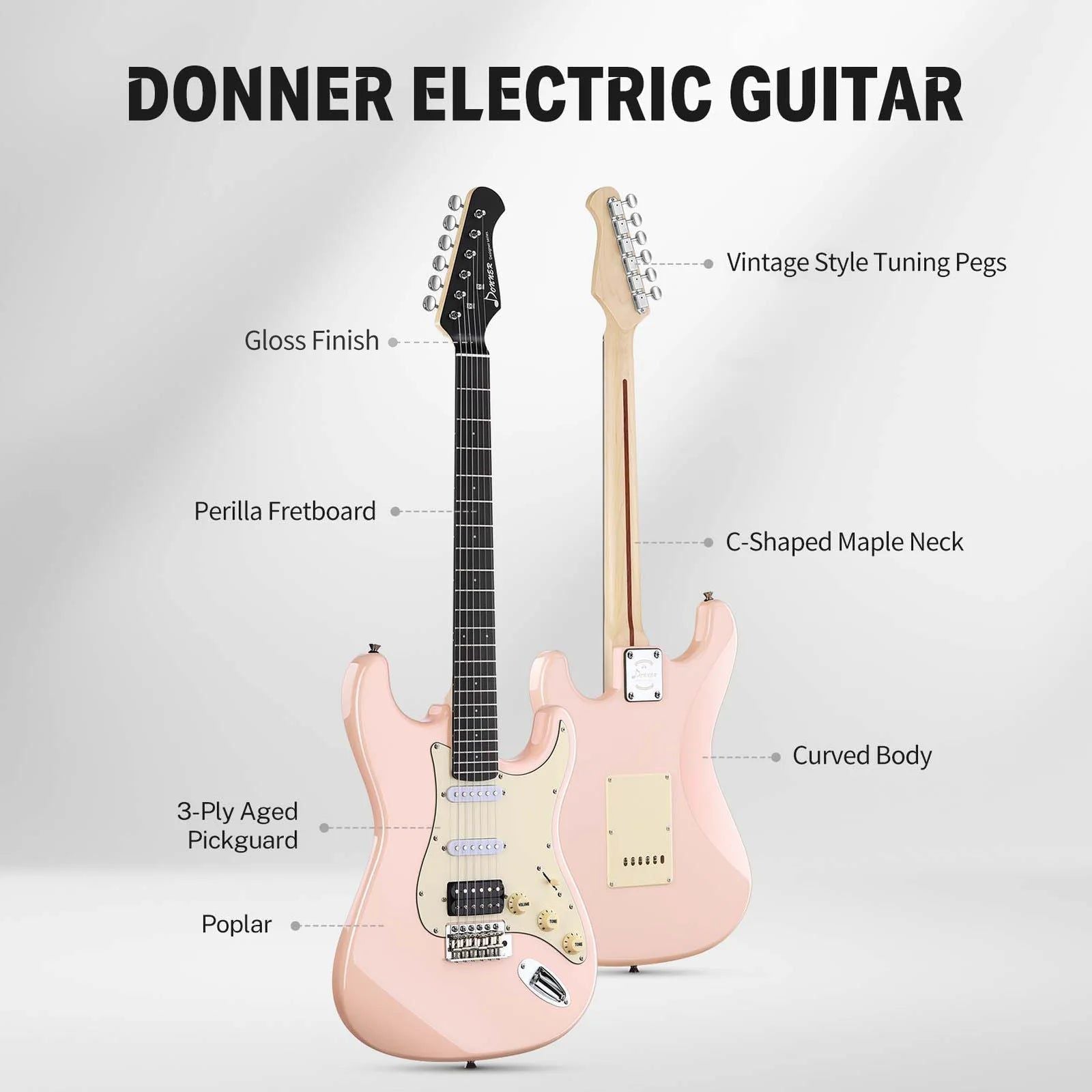 Đàn Guitar Điện Donner DST-200 - Việt Music