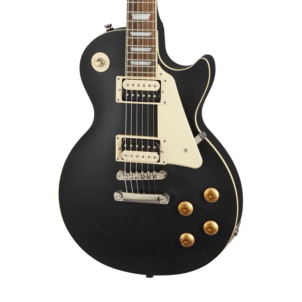 Đàn Guitar Điện Epiphone Les Paul Classic Worn, Worn Ebony - Việt Music