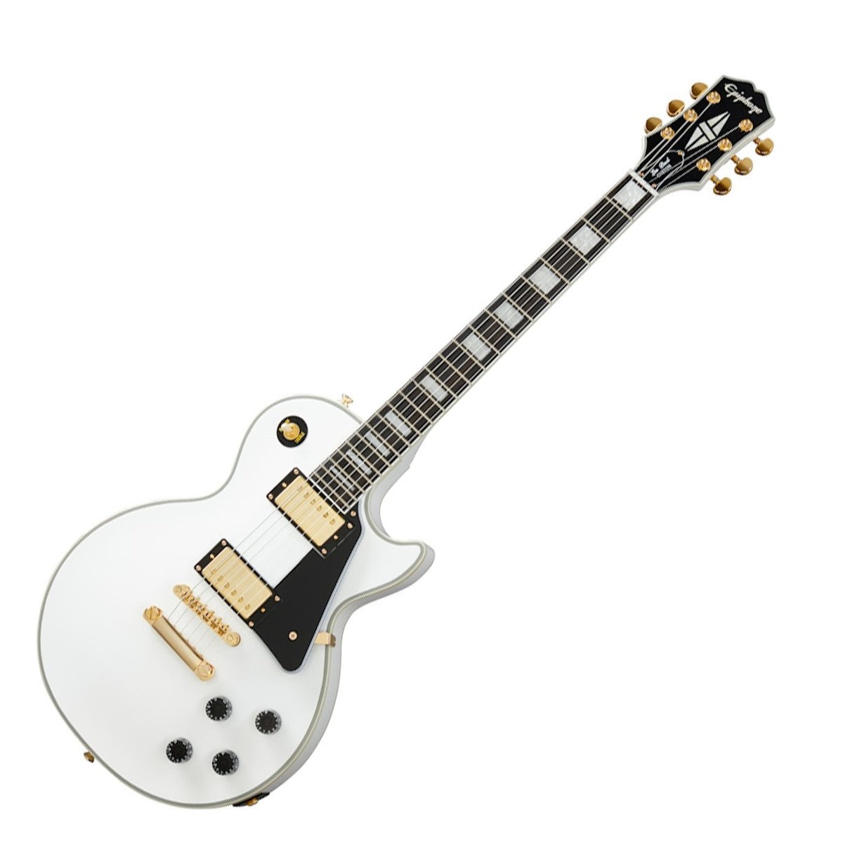 Đàn Guitar Điện Epiphone Les Paul Custom, Alpine White - Việt Music