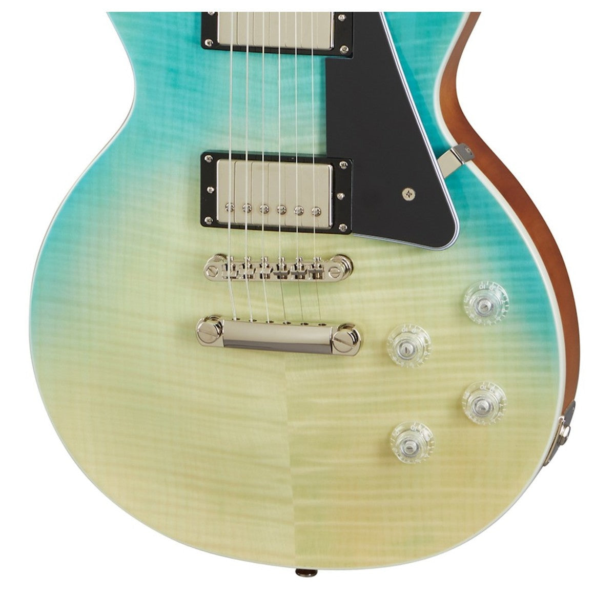 Đàn Guitar Điện Epiphone Les Paul Modern, Figured Caribbean Blue Fade - Việt Music