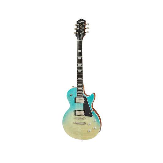 Đàn Guitar Điện Epiphone Les Paul Modern, Figured Caribbean Blue Fade - Việt Music