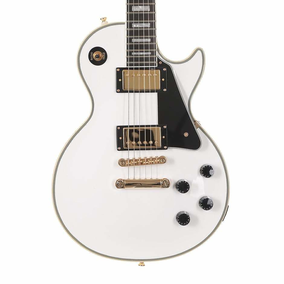 Đàn Guitar Điện Epiphone Limited Edition Les Paul Custom Pro, Arctic White - Việt Music