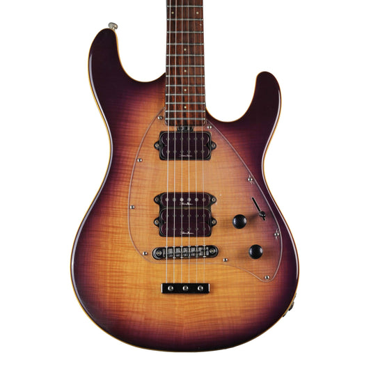 Đàn Guitar Điện Ernie Ball Music Man Steve Morse Y2D Signature Flame Top Purple Sunset - Qua Sử Dụng - Việt Music