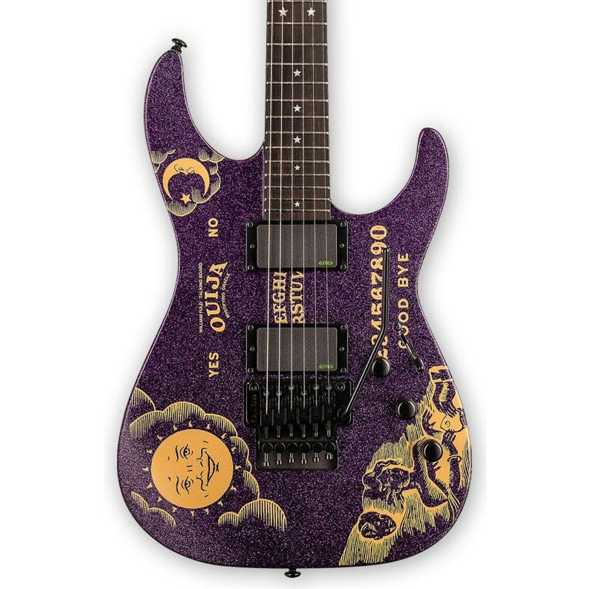 Đàn Guitar Điện Kirk Hammet Ouija Sparkle - Limited Edition HH, Fingerboard Macassar Ebony - Việt Music