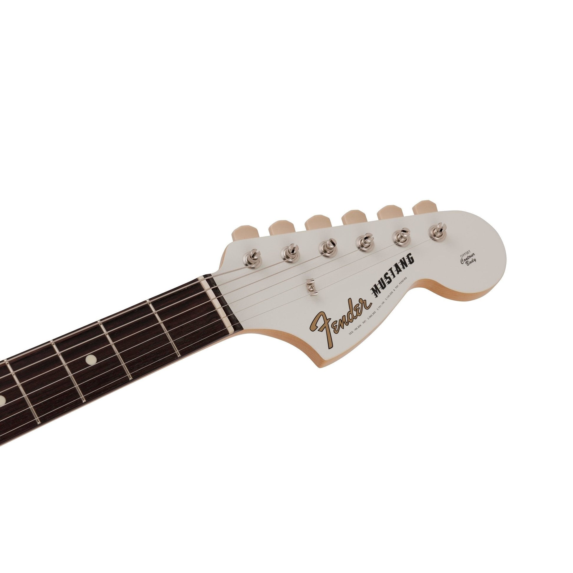 Đàn Guitar Điện Fender 2023 Collection Made In Japan Traditional 60s Mustang SS, Rosewood Fingerboard, Olympic White With Red Competition Stripe - Việt Music