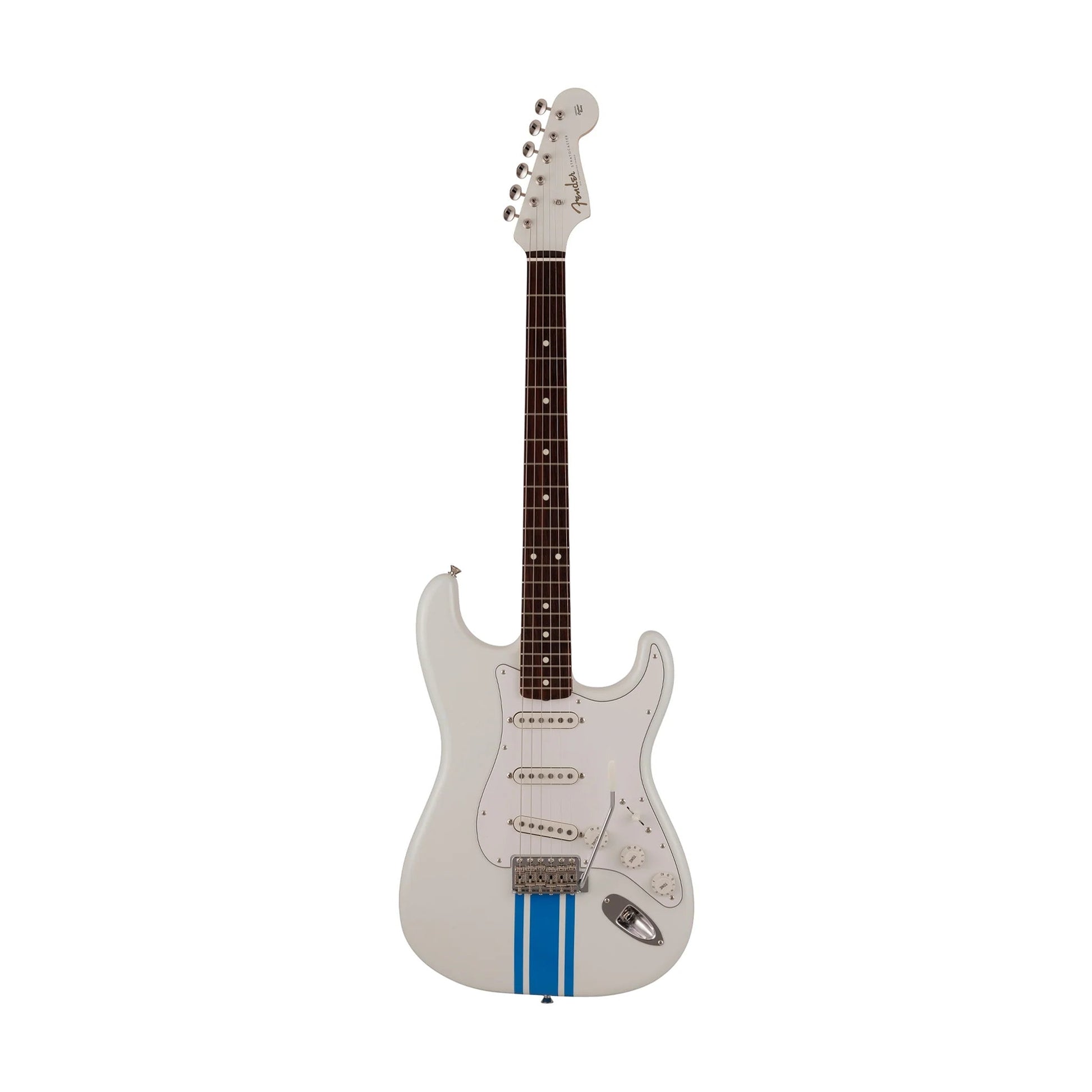 Đàn Guitar Điện Fender 2023 Collection Made In Japan Traditional 60s Stratocaster SSS, Rosewood Fingerboard, Olympic White / Blue - Việt Music