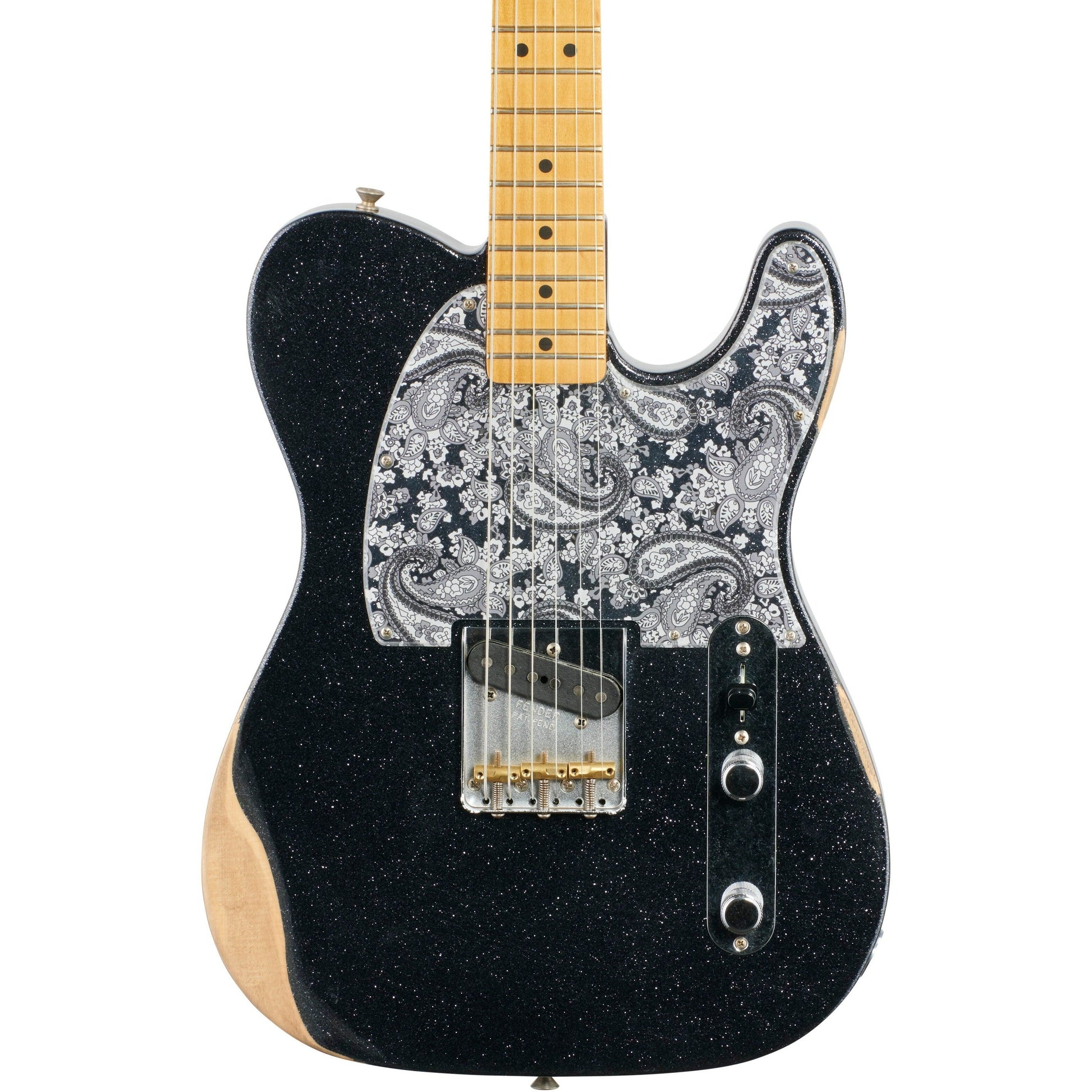 Đàn Guitar Điện Fender Artist Brad Paisley Esquire Telecaster SS, Maple Fingerboard, Black Sparkle - Việt Music