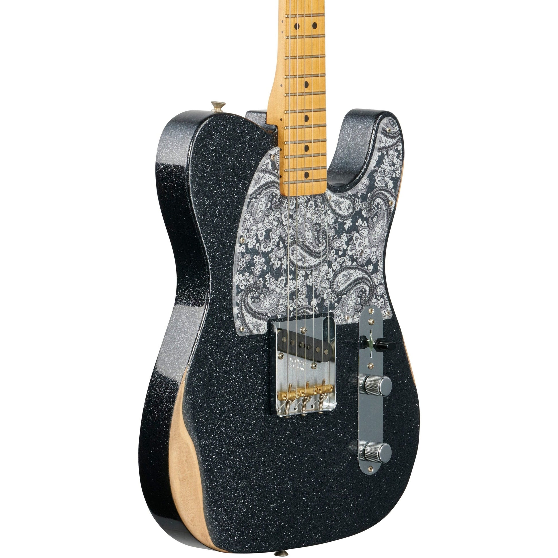 Đàn Guitar Điện Fender Artist Brad Paisley Esquire Telecaster SS, Maple Fingerboard, Black Sparkle - Việt Music